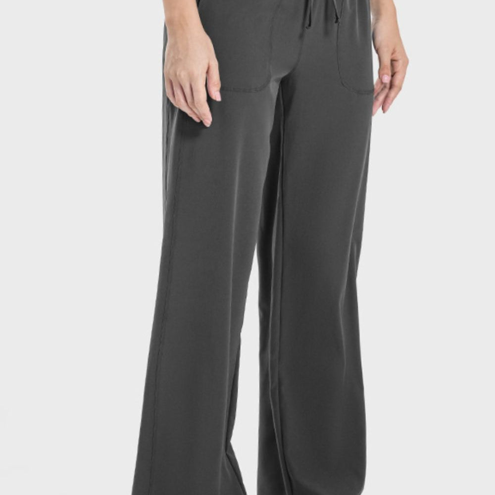 YogaFlex Drawstring Pocketed Active Pants