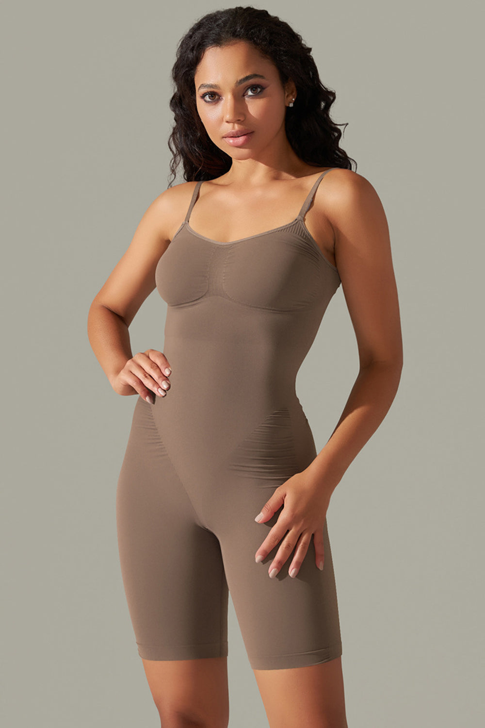TrainTech Spaghetti Strap Active Romper - FleekGoddess