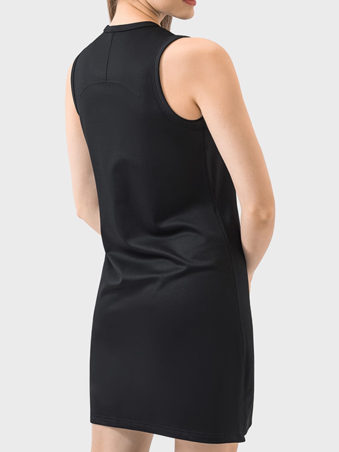 TrainTech Round Neck Sleeveless Active Dress - FleekGoddess