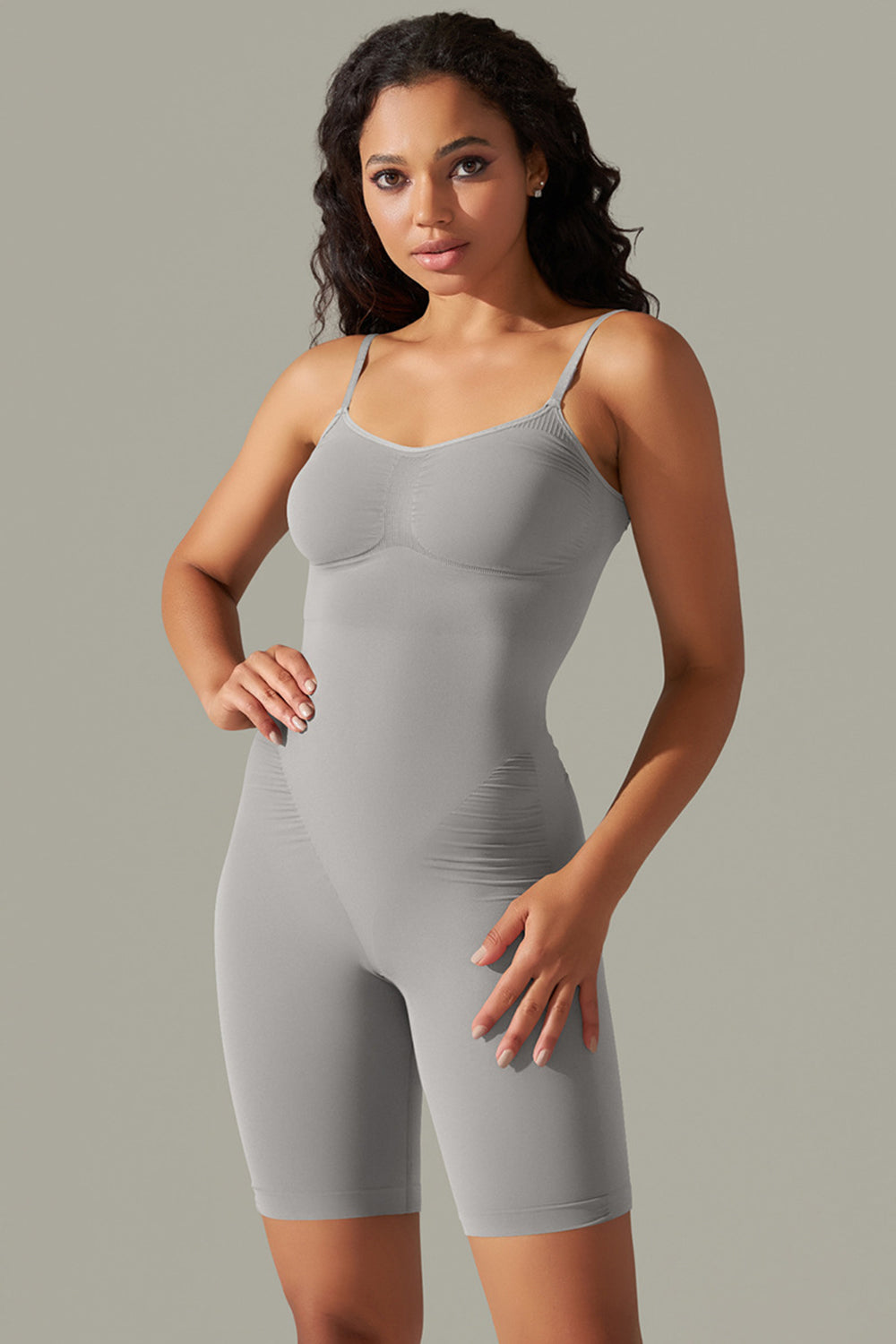 TrainTech Spaghetti Strap Active Romper - FleekGoddess