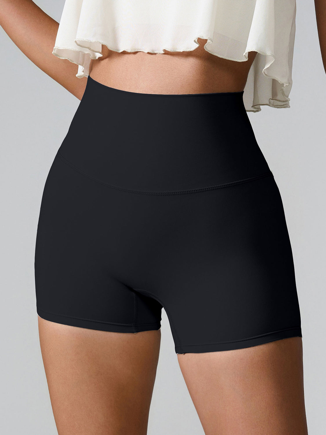 TrainTech High Waist Active Shorts - FleekGoddess