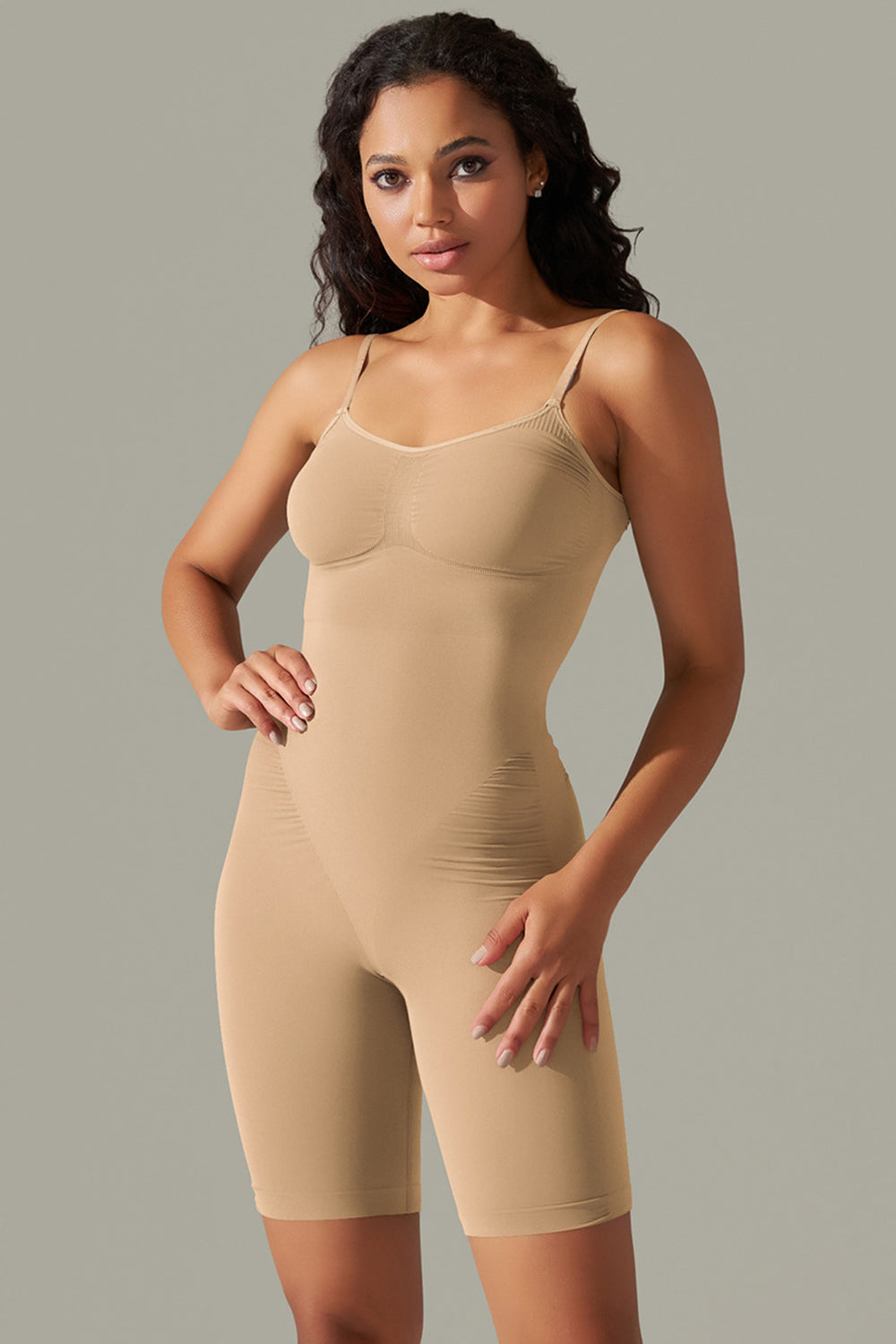 TrainTech Spaghetti Strap Active Romper - FleekGoddess