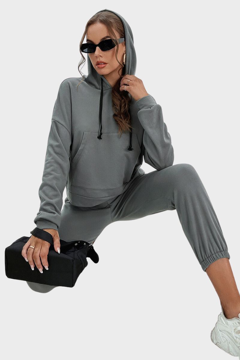 FleeceFlex Sports Hoodie and Joggers Set - FleekGoddess