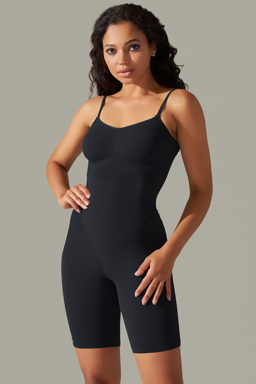 TrainTech Spaghetti Strap Active Romper - FleekGoddess