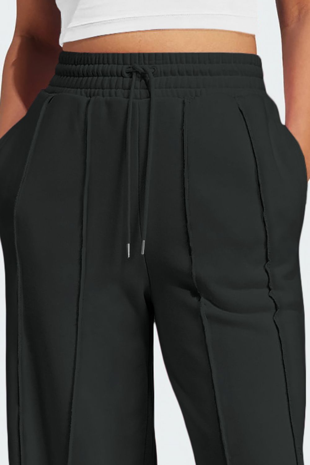 YogaFlex Drawstring Wide Leg Active Pants - FleekGoddess