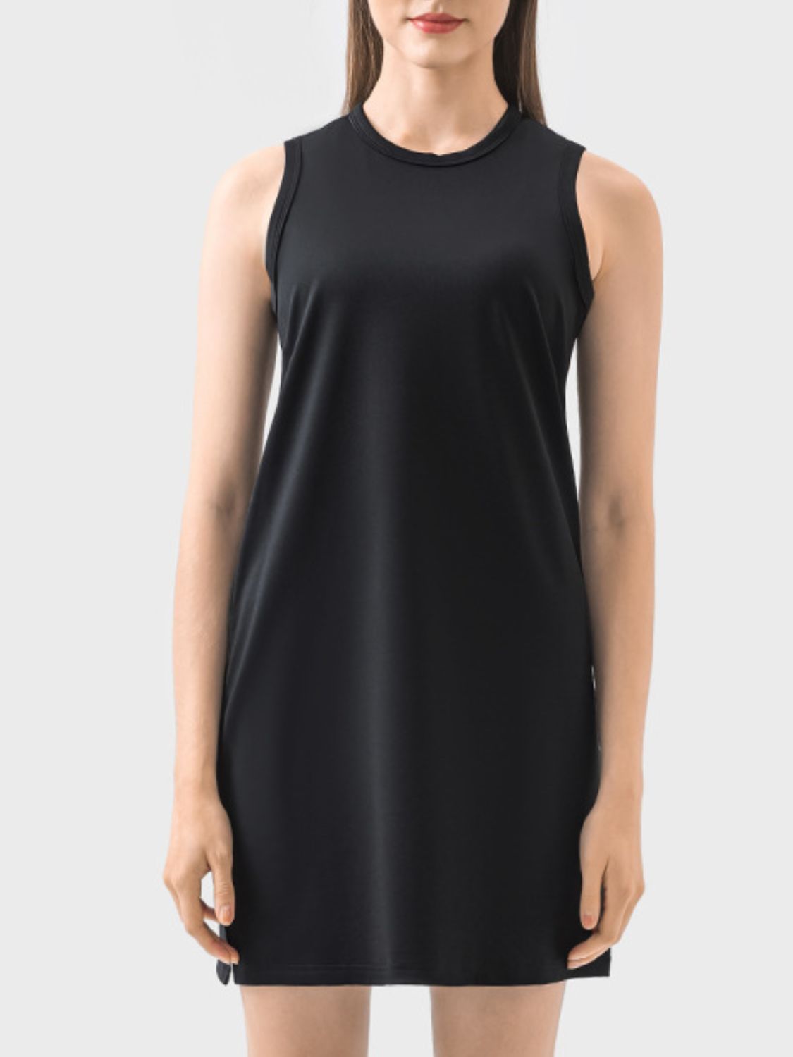 TrainTech Round Neck Sleeveless Active Dress - FleekGoddess