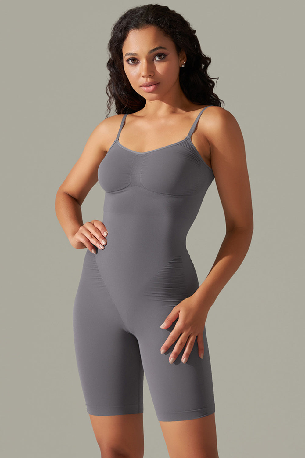 TrainTech Spaghetti Strap Active Romper - FleekGoddess