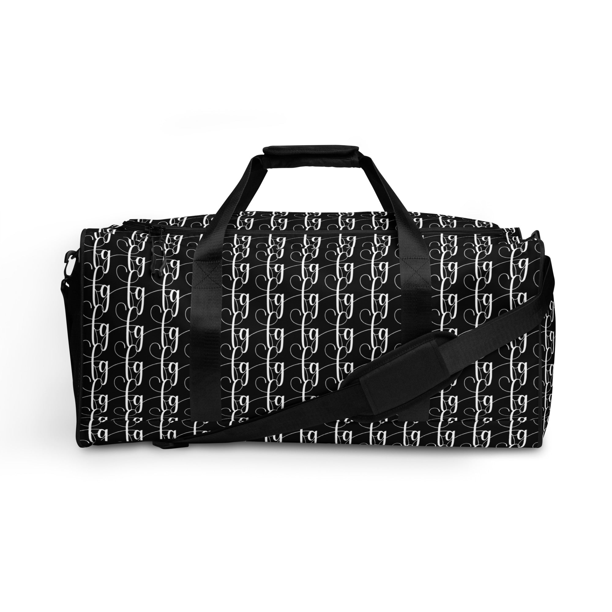 Black / White FG Blocked Duffle Bag - FleekGoddess