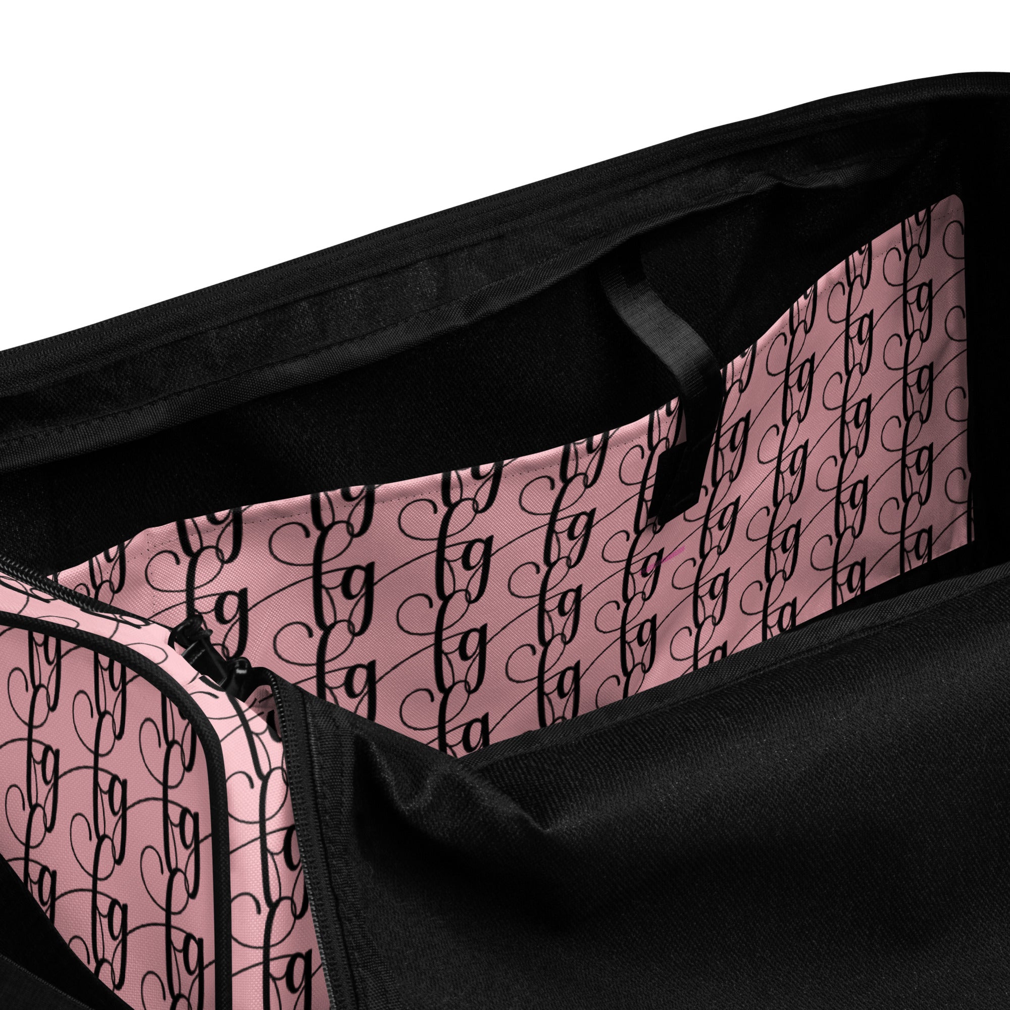 Pink / Black FG Blocked Duffle Bag - FleekGoddess