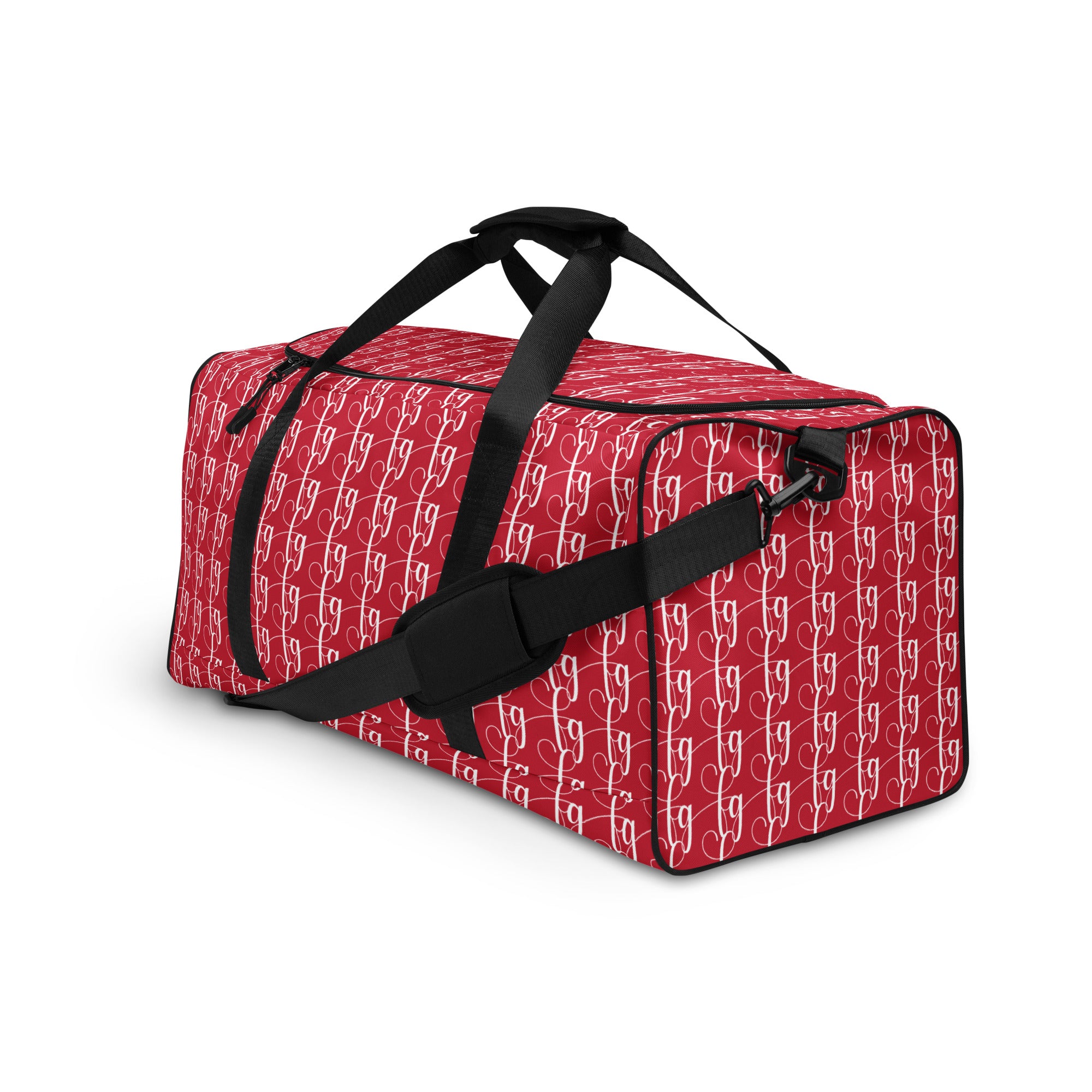 Red / White FG Blocked Duffle Bag - FleekGoddess