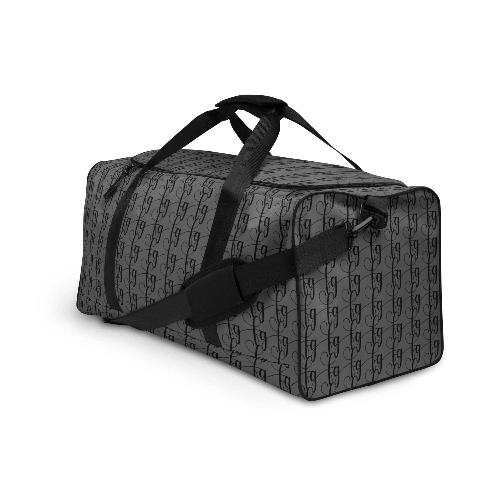 Gray / Black FG Blocked Duffle bag - FleekGoddess