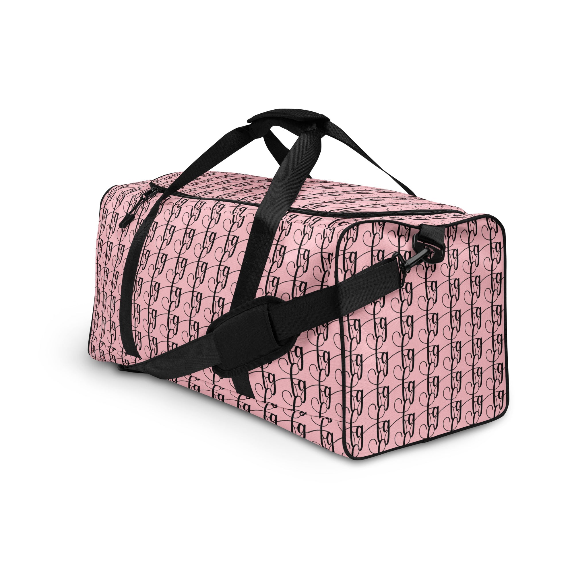 Pink / Black FG Blocked Duffle Bag - FleekGoddess