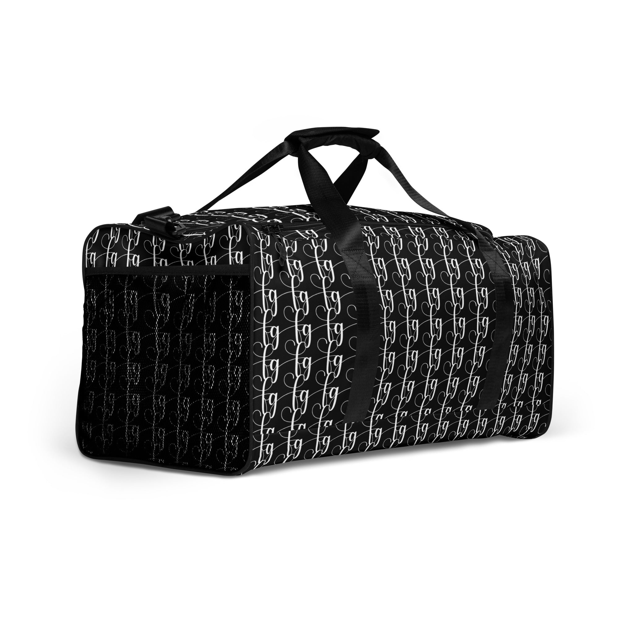 Black / White FG Blocked Duffle Bag - FleekGoddess
