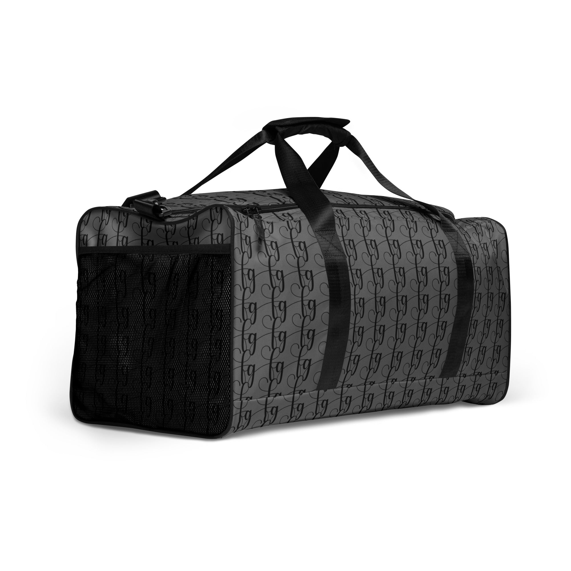 Gray / Black FG Blocked Duffle bag - FleekGoddess