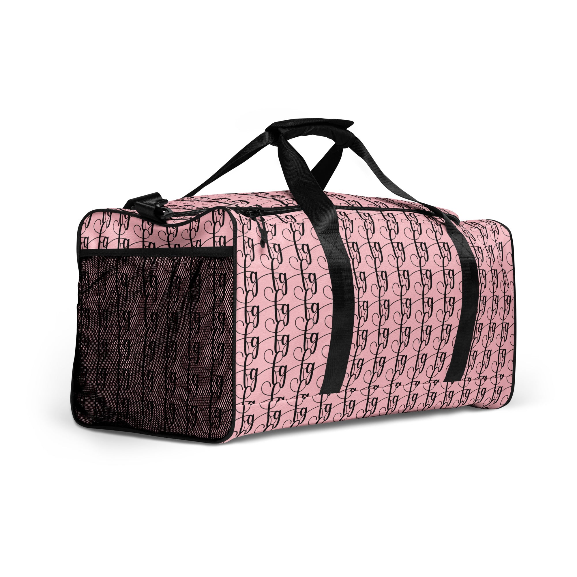 Pink / Black FG Blocked Duffle Bag - FleekGoddess