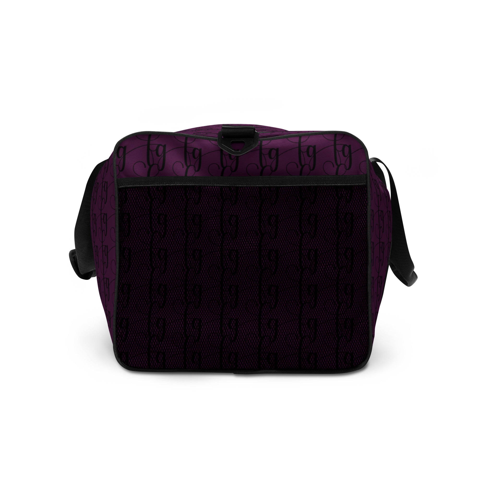 Tyrian Purple / Black FG Blocked Duffle bag - FleekGoddess