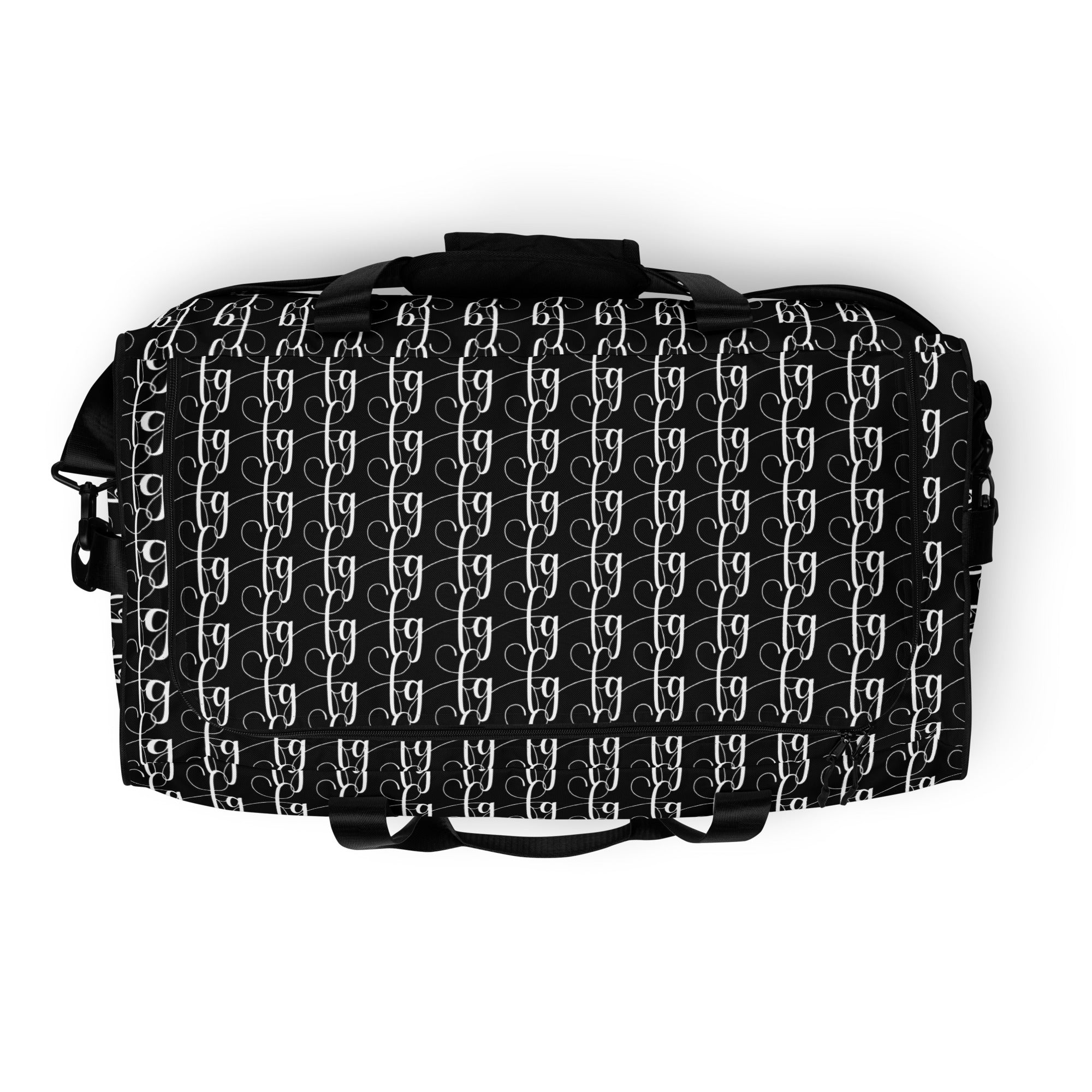 Black / White FG Blocked Duffle Bag - FleekGoddess