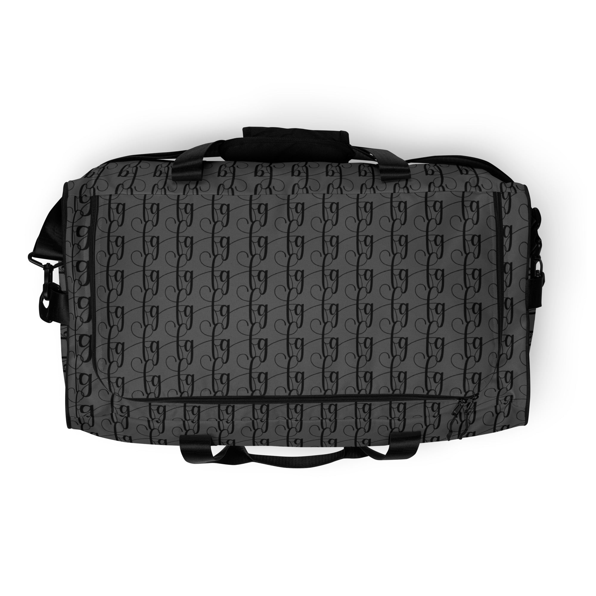 Gray / Black FG Blocked Duffle bag - FleekGoddess