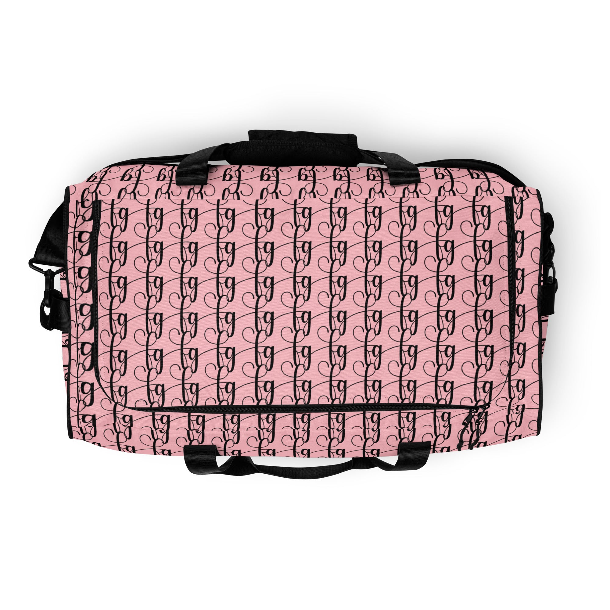Pink / Black FG Blocked Duffle Bag - FleekGoddess