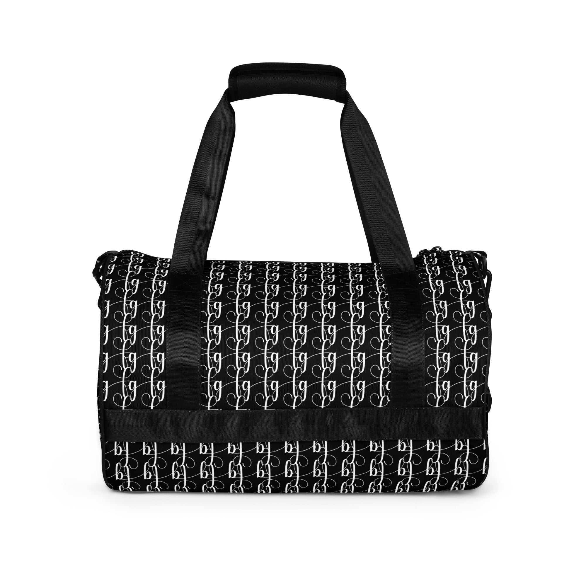 Black / White FG Blocked Gym Bag - FleekGoddess
