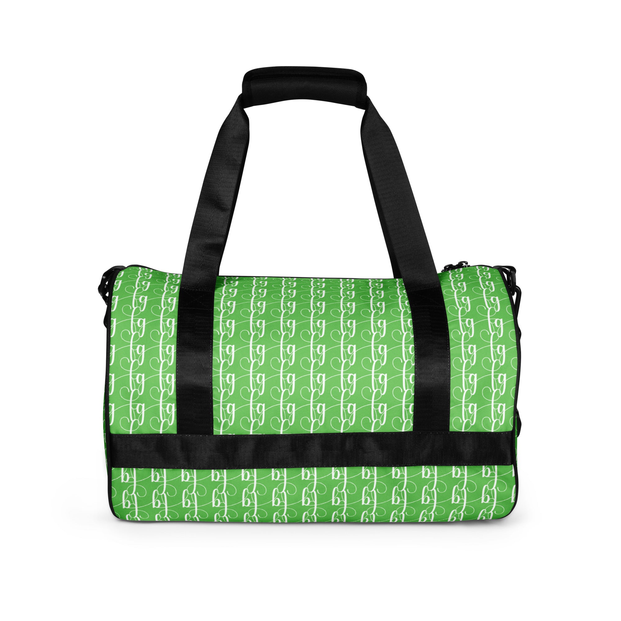 Mantis Green / White FG Blocked Gym Bag - FleekGoddess