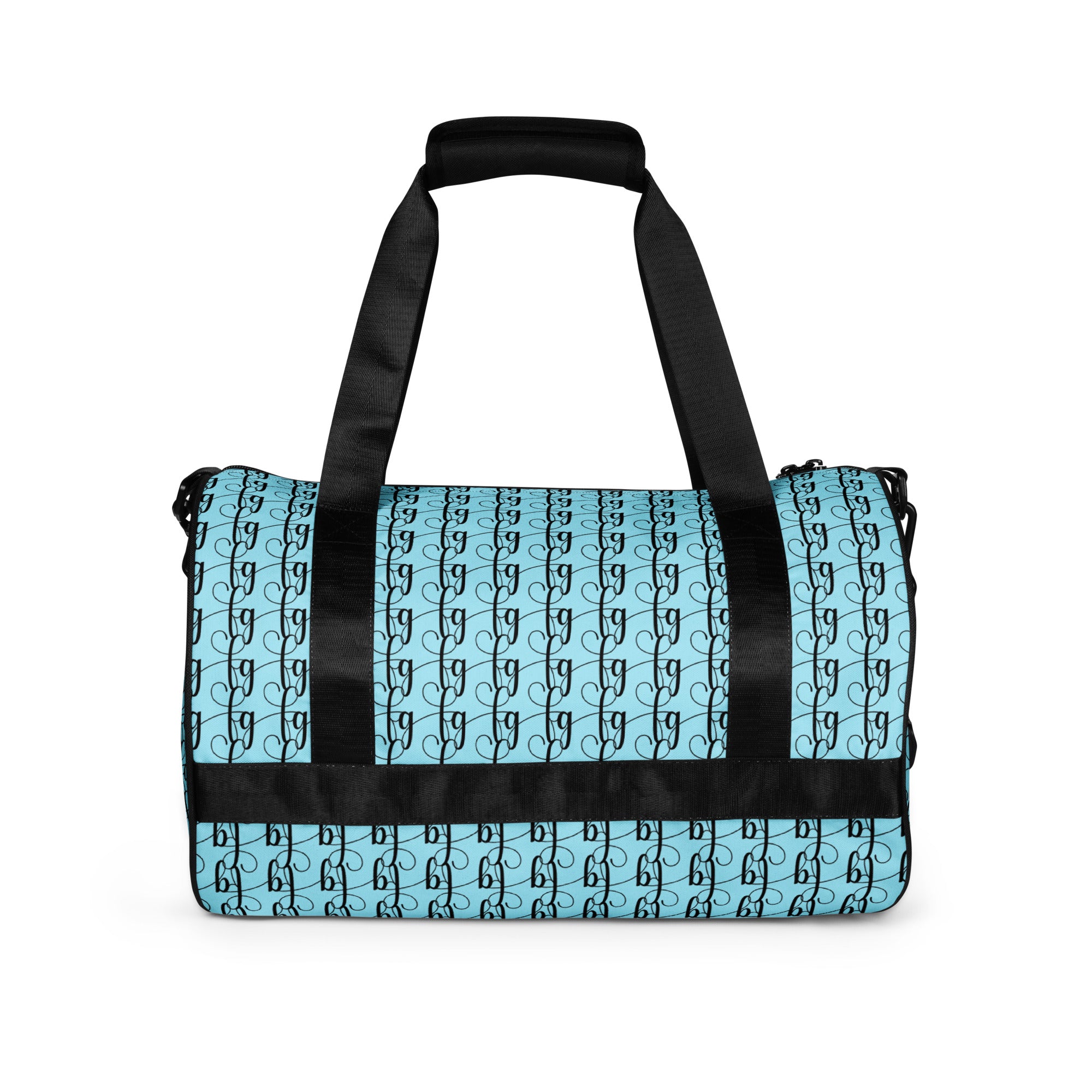 Blizzard Blue / Black FG Blocked Gym Bag - FleekGoddess