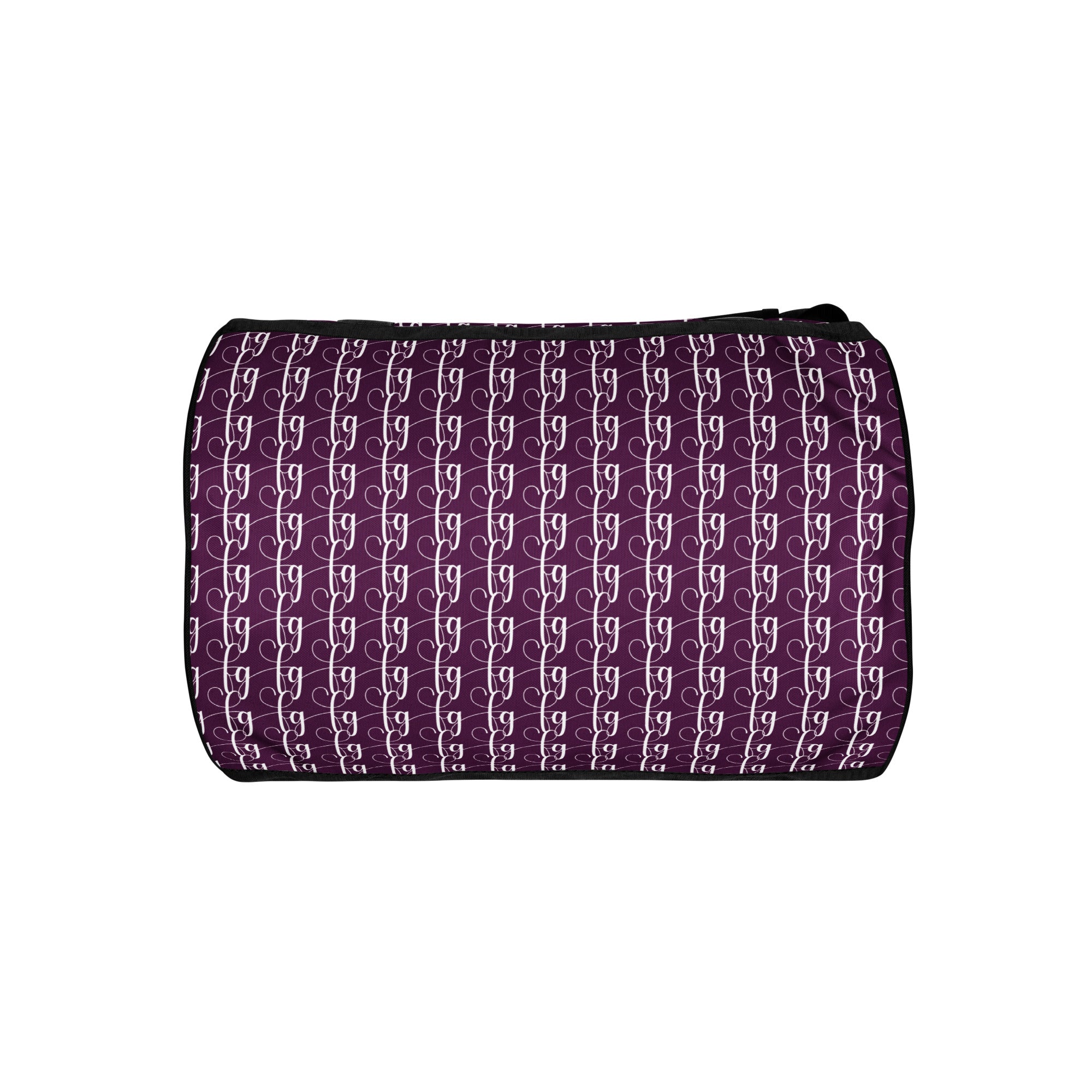 Tyrian Purple / White FG Blocked Gym Bag - FleekGoddess