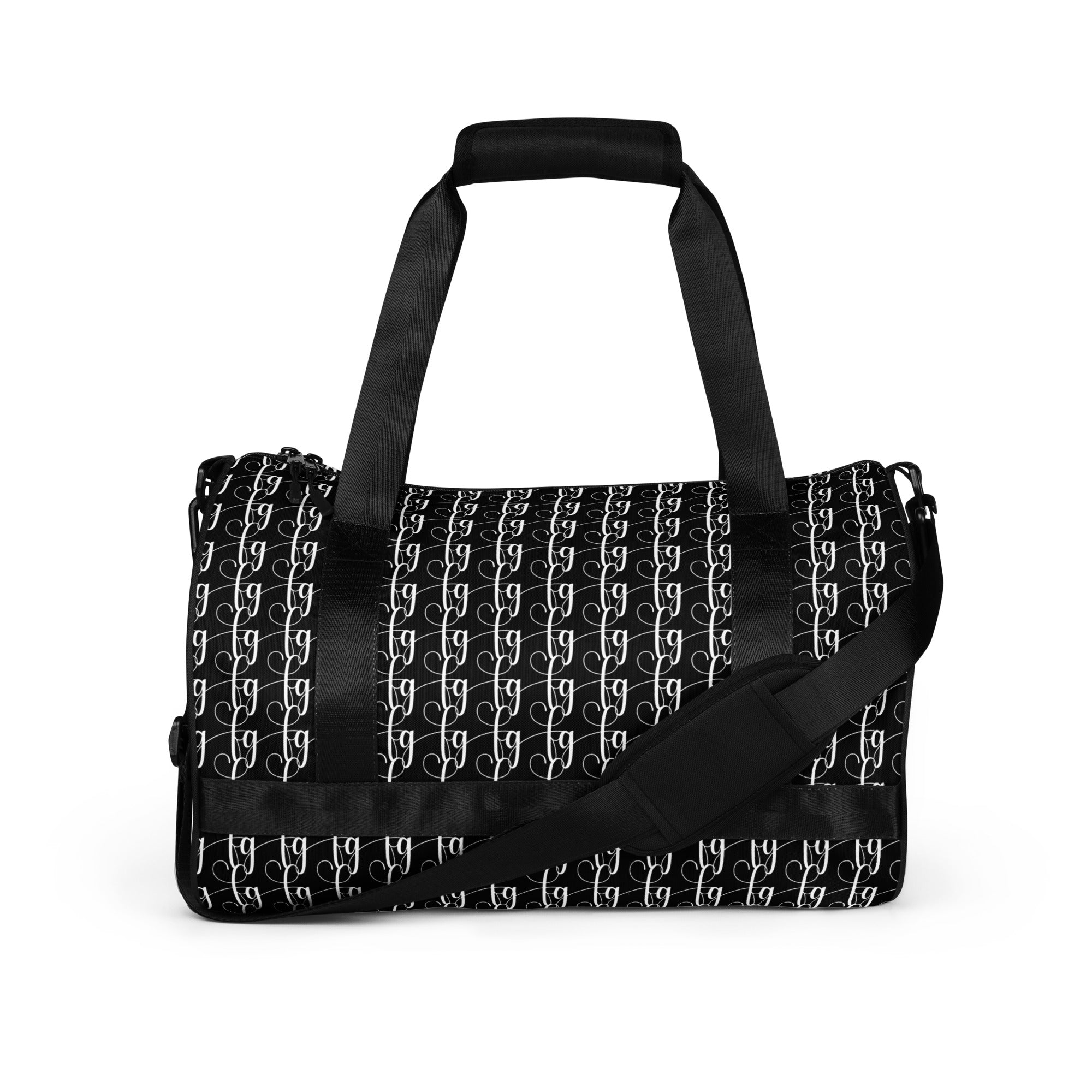 Black / White FG Blocked Gym Bag - FleekGoddess