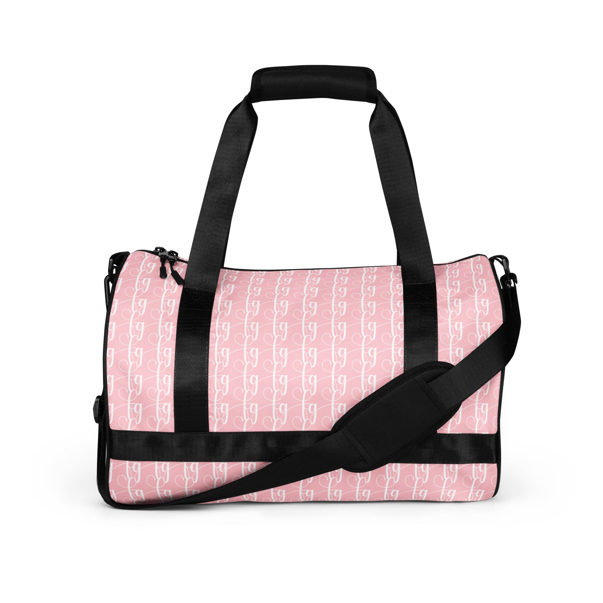 Pink / White FG Blocked Gym Bag - FleekGoddess