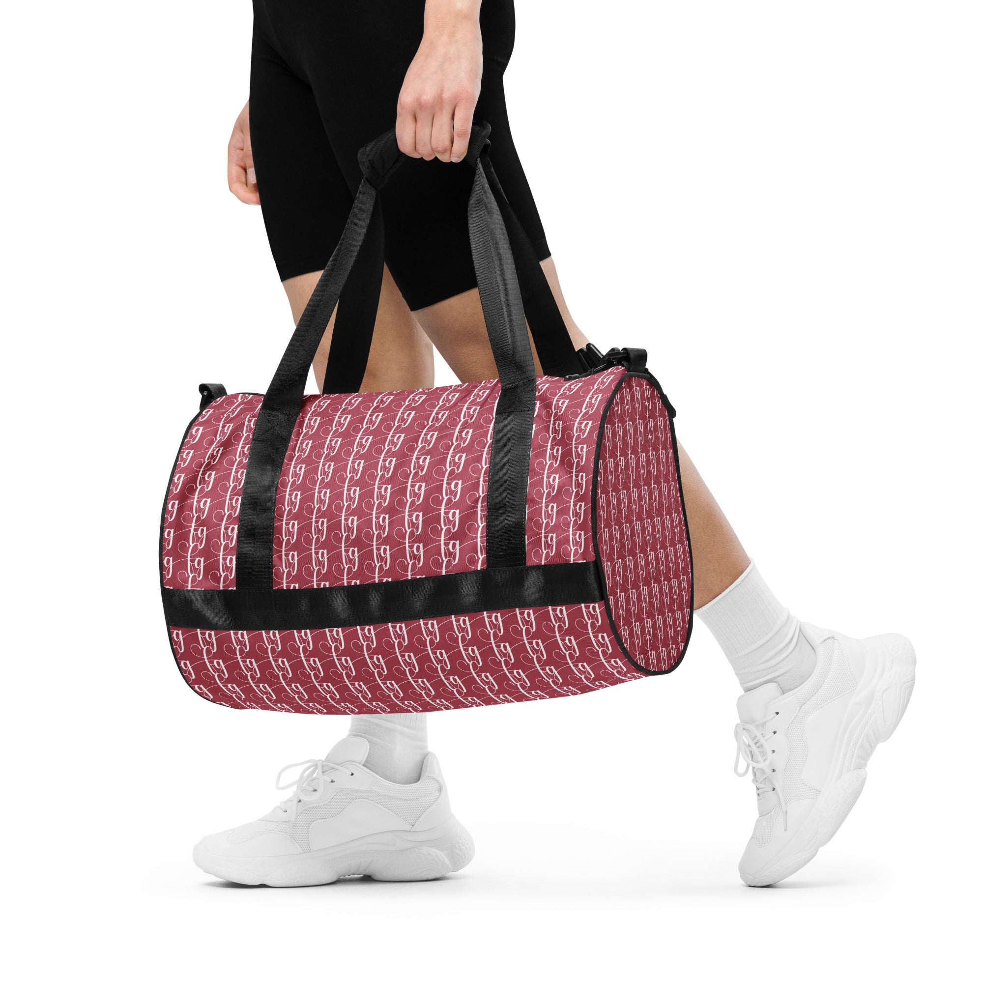 Hippie Pink / White FG Blocked Gym Bag - FleekGoddess