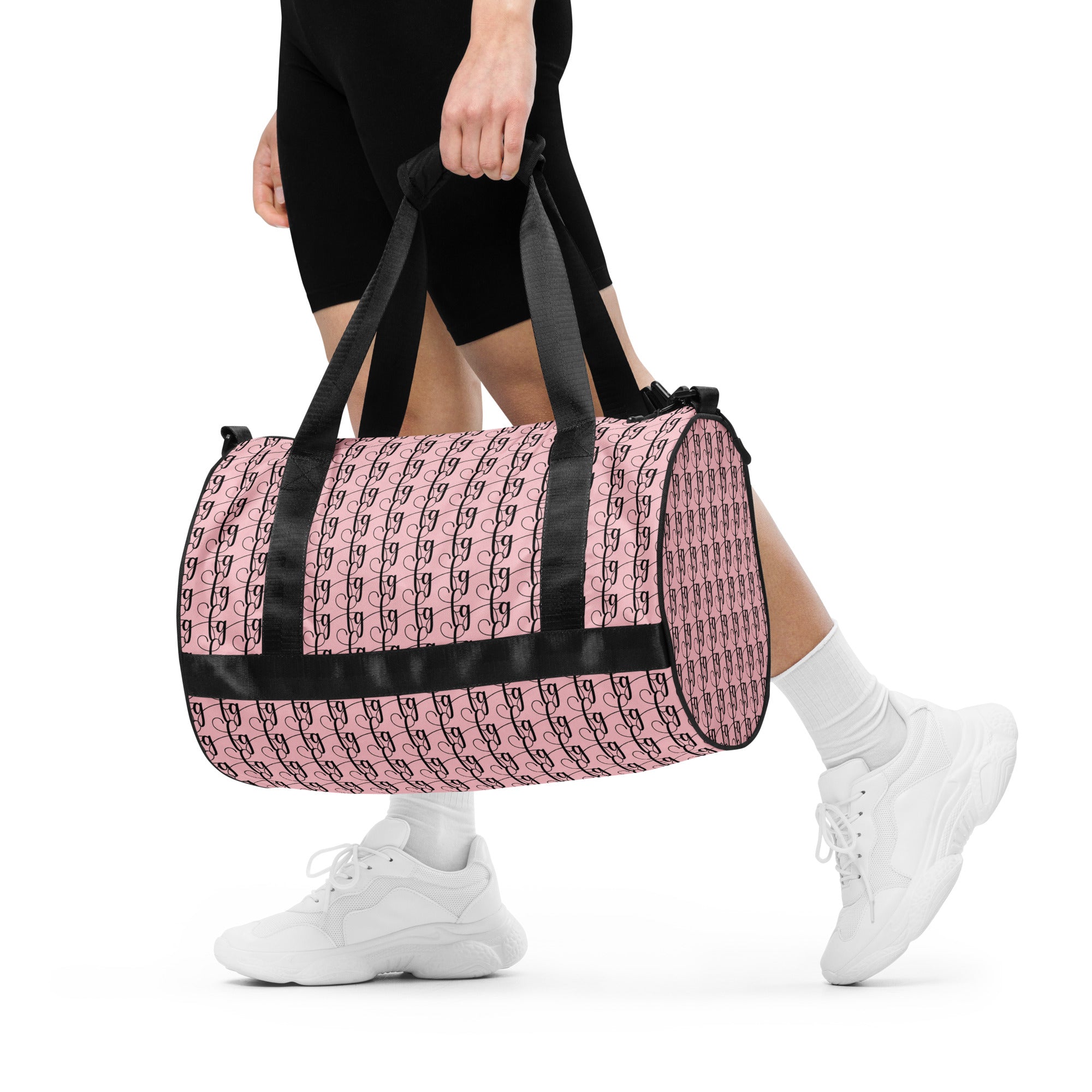 Pink / Black FG Blocked Gym Bag - FleekGoddess