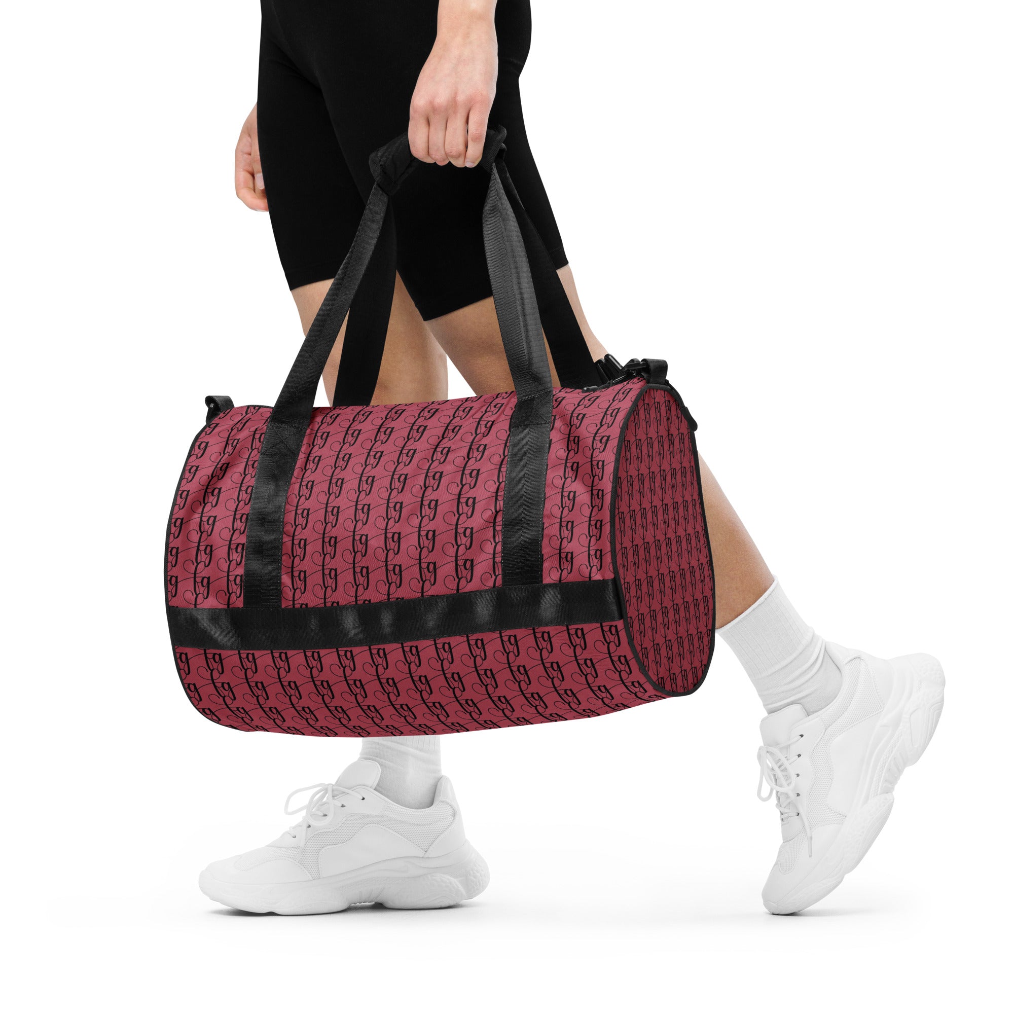 Hippie Pink / Black FG Blocked Gym Bag - FleekGoddess