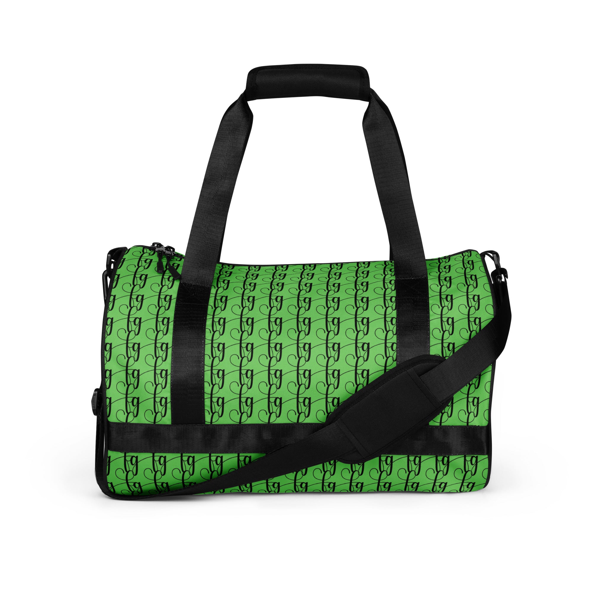 Mantis Green / Black FG Blocked Gym Bag - FleekGoddess