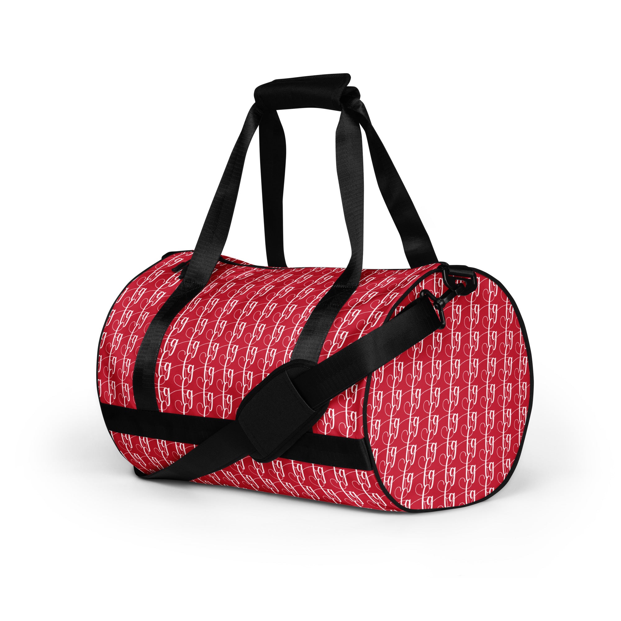 Red / White FG Blocked Gym Bag - FleekGoddess