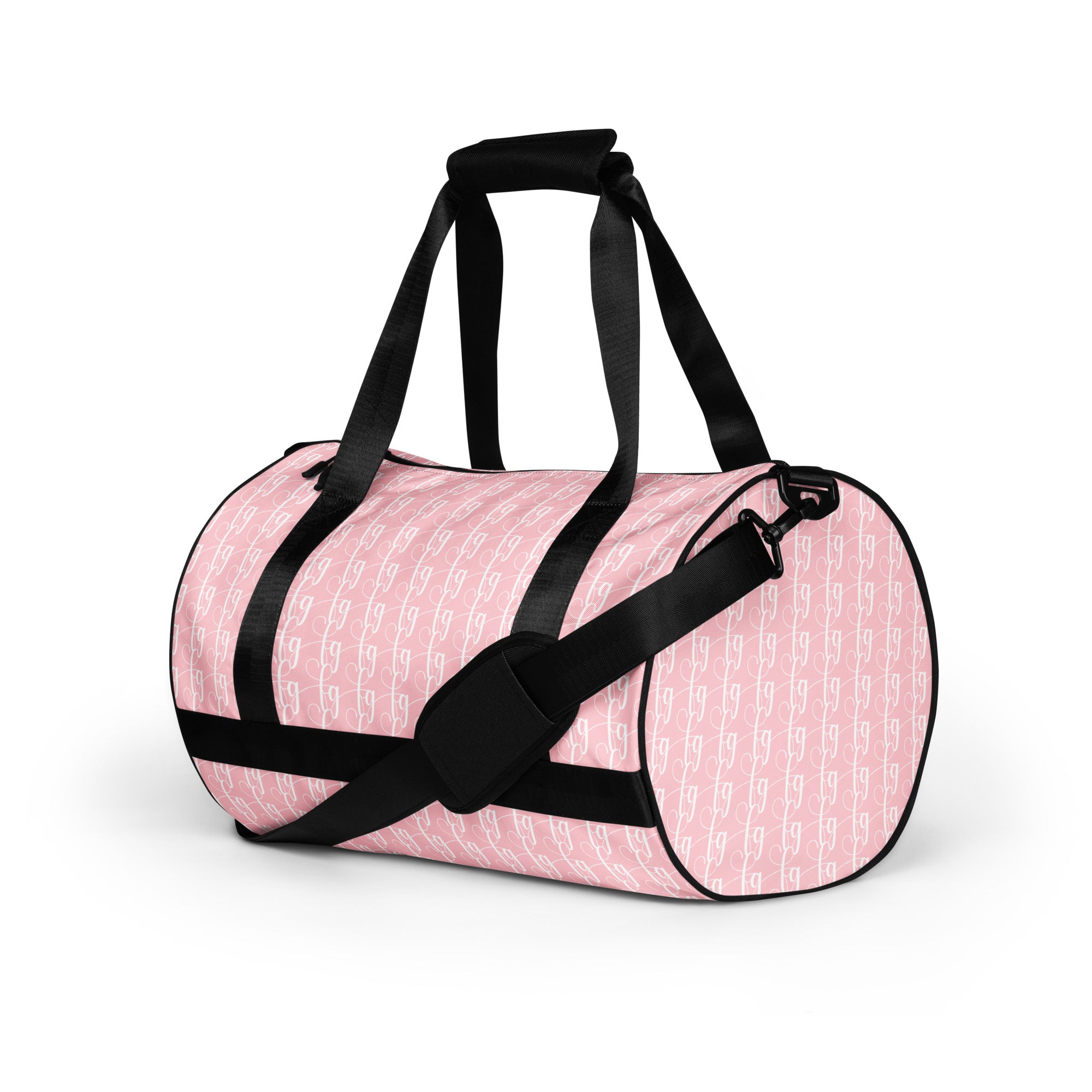 Pink / White FG Blocked Gym Bag - FleekGoddess