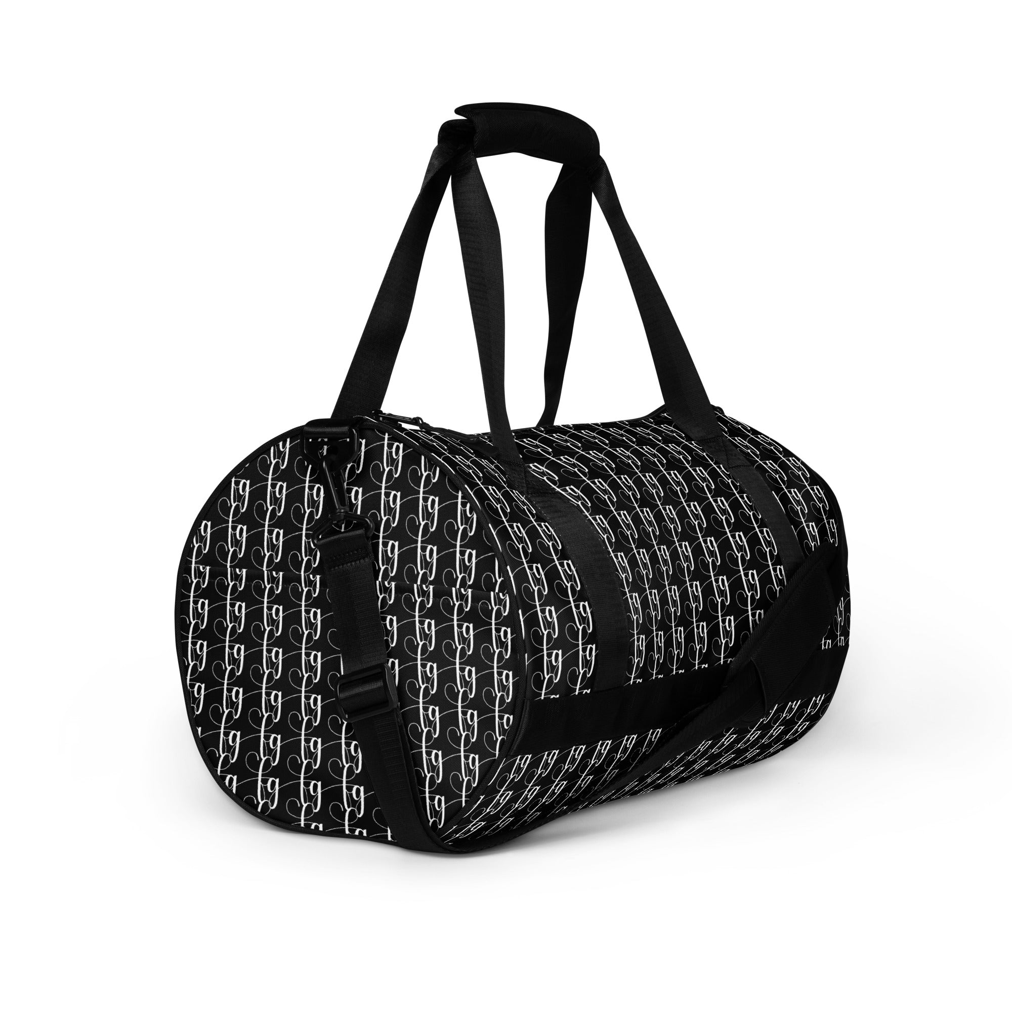 Black / White FG Blocked Gym Bag - FleekGoddess