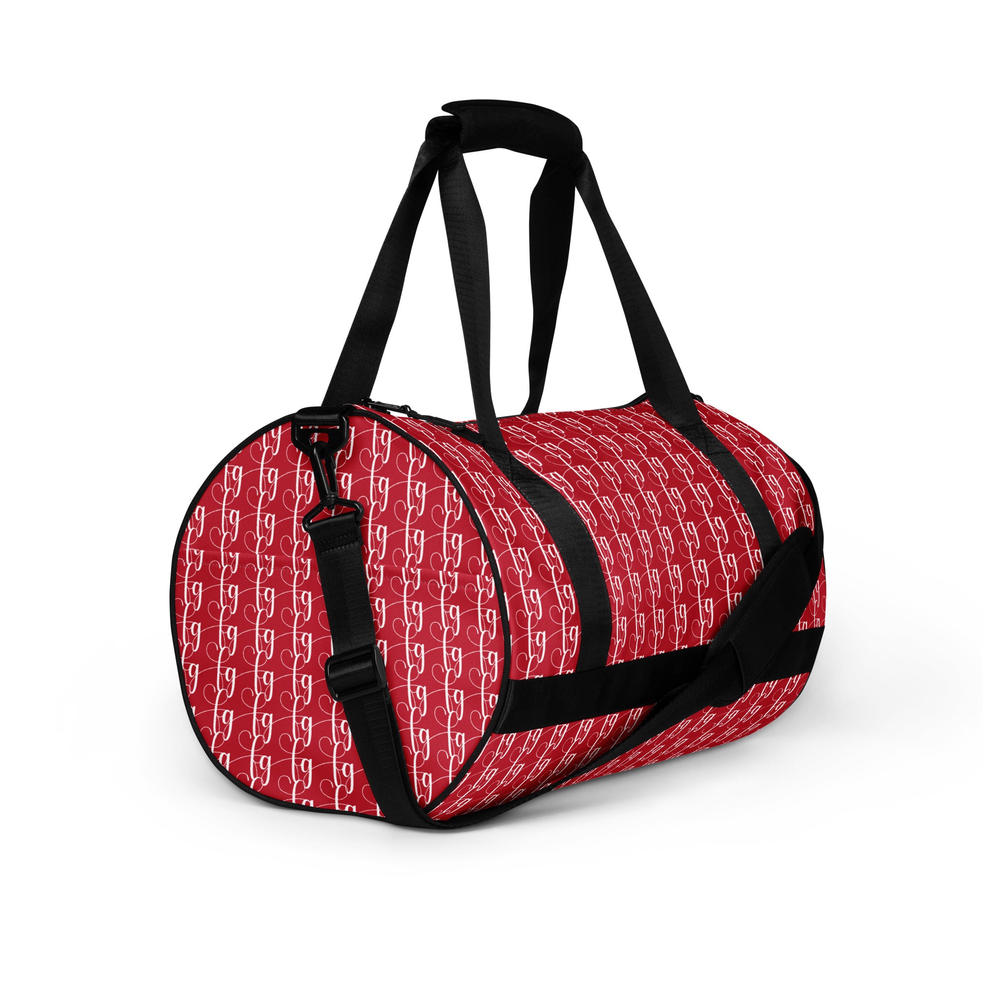 Red / White FG Blocked Gym Bag - FleekGoddess