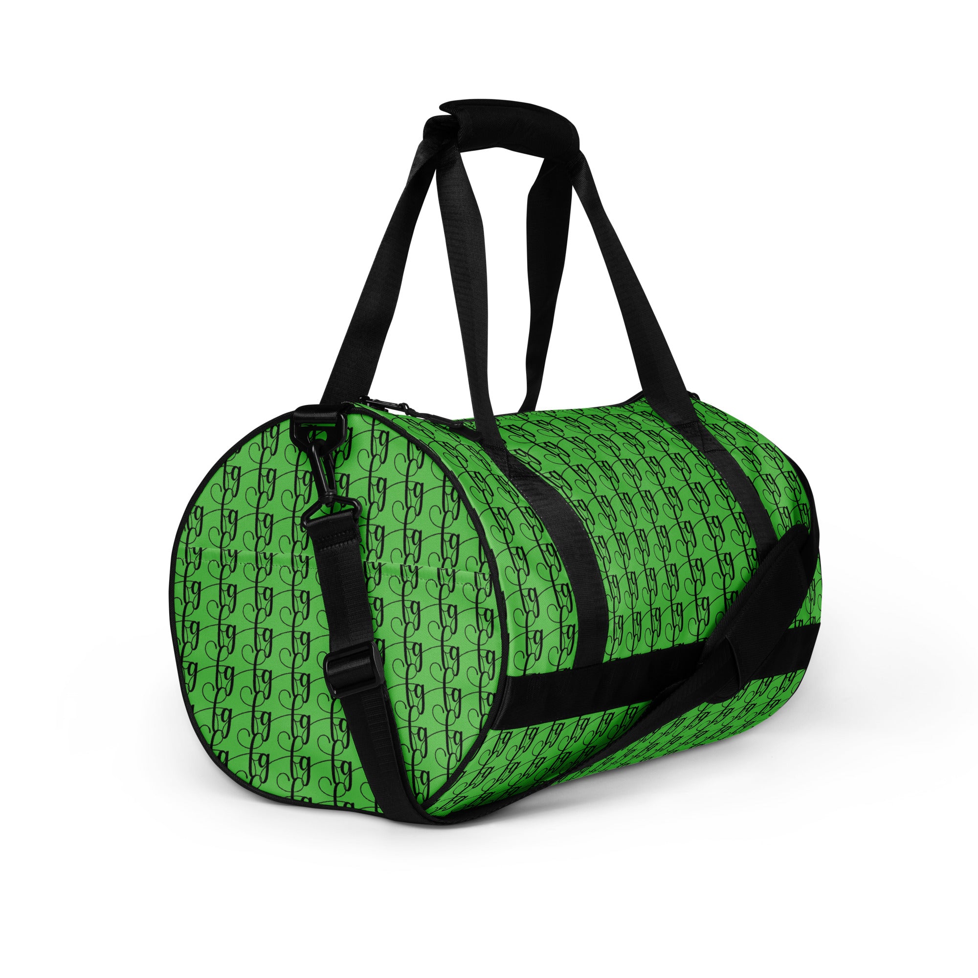 Mantis Green / Black FG Blocked Gym Bag - FleekGoddess
