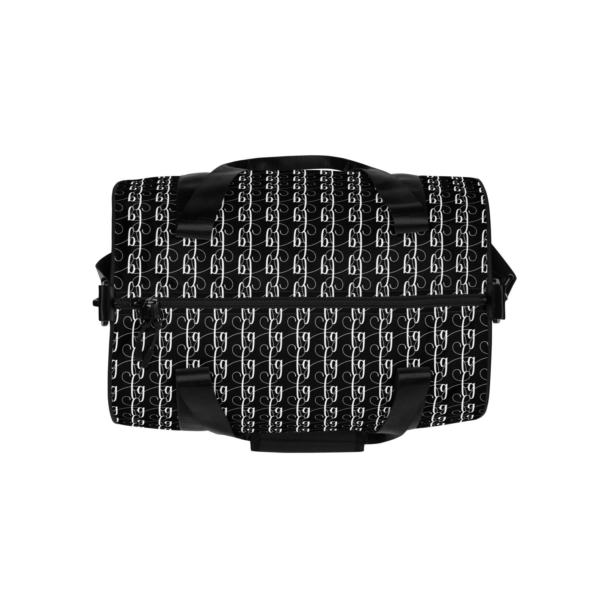 Black / White FG Blocked Gym Bag - FleekGoddess