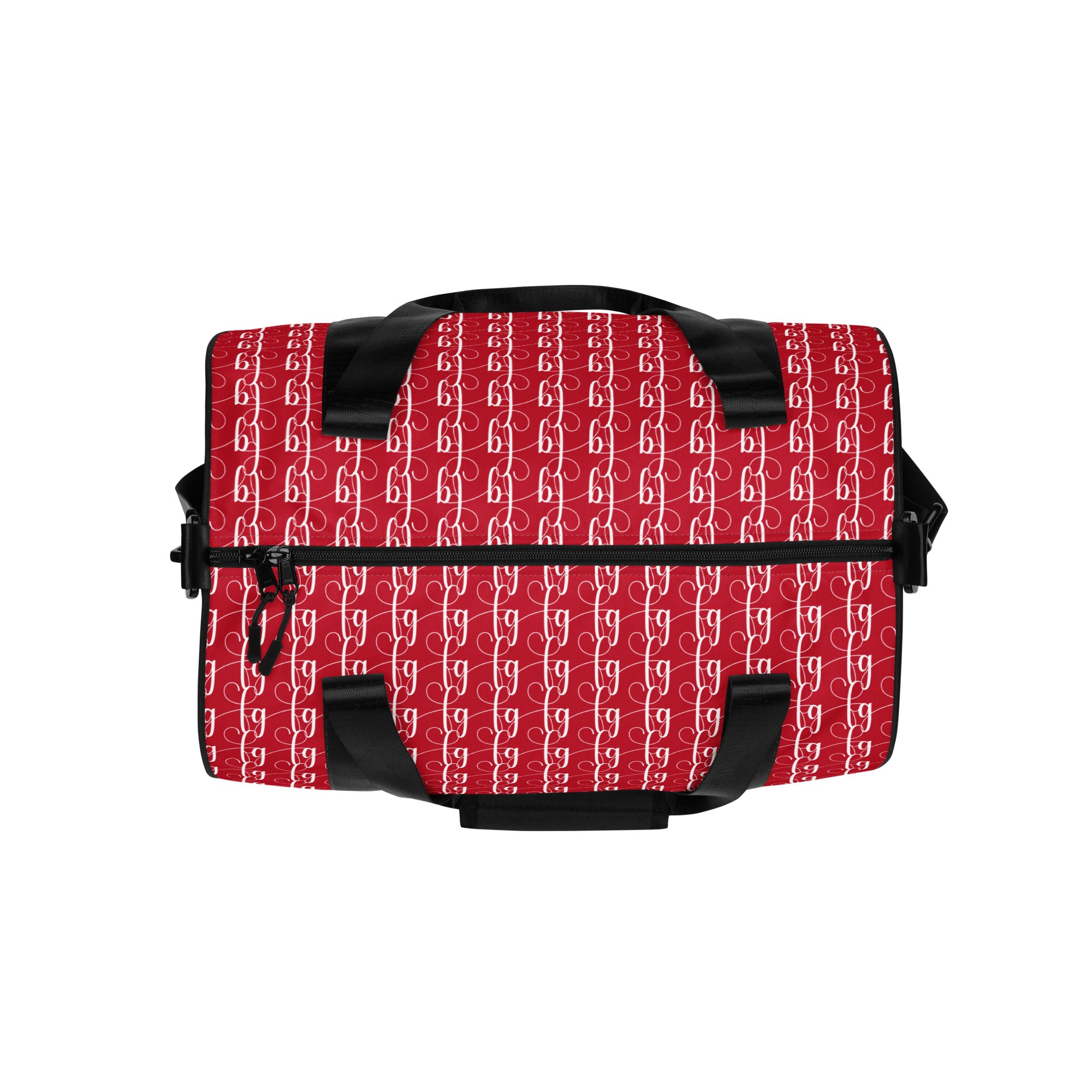 Red / White FG Blocked Gym Bag - FleekGoddess