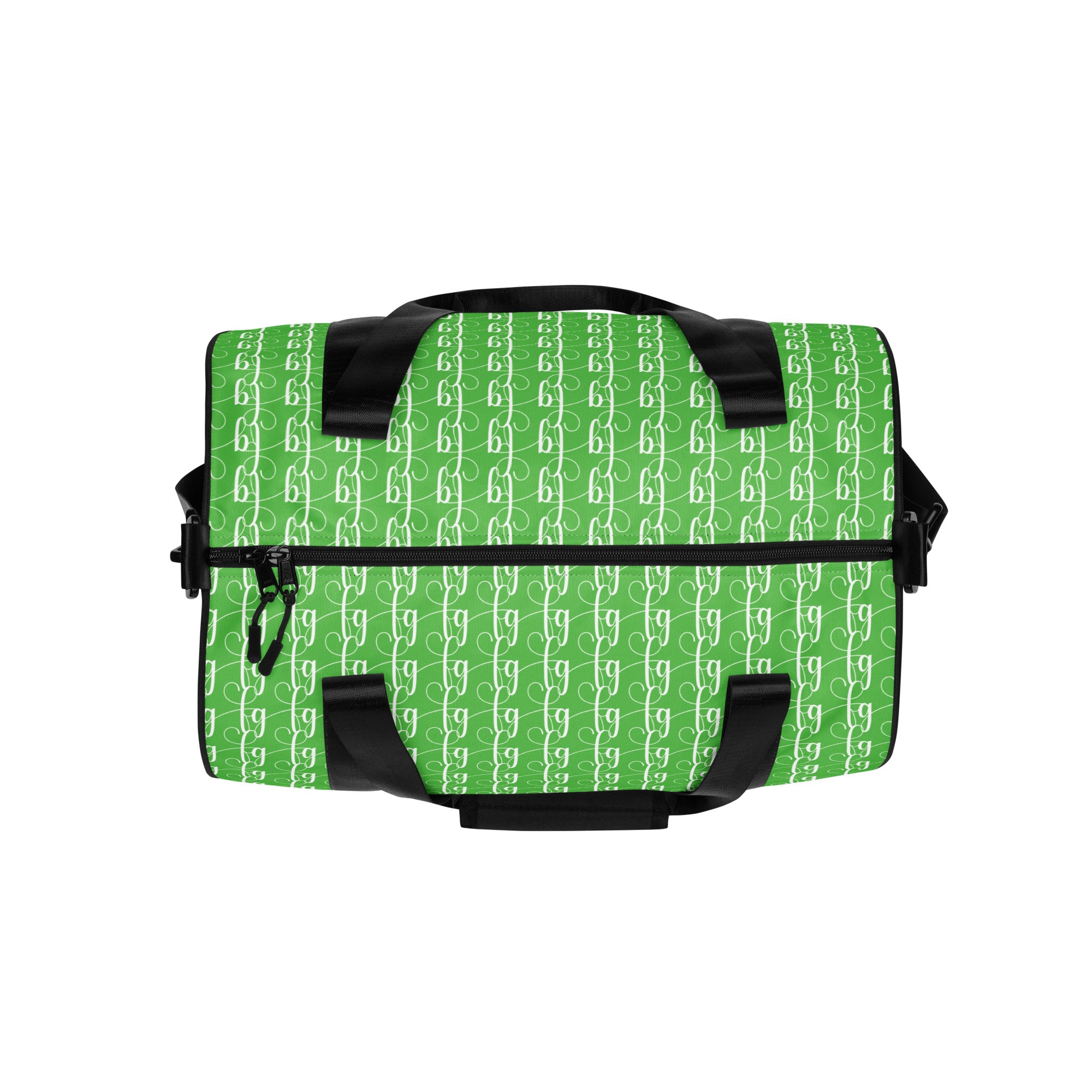 Mantis Green / White FG Blocked Gym Bag - FleekGoddess