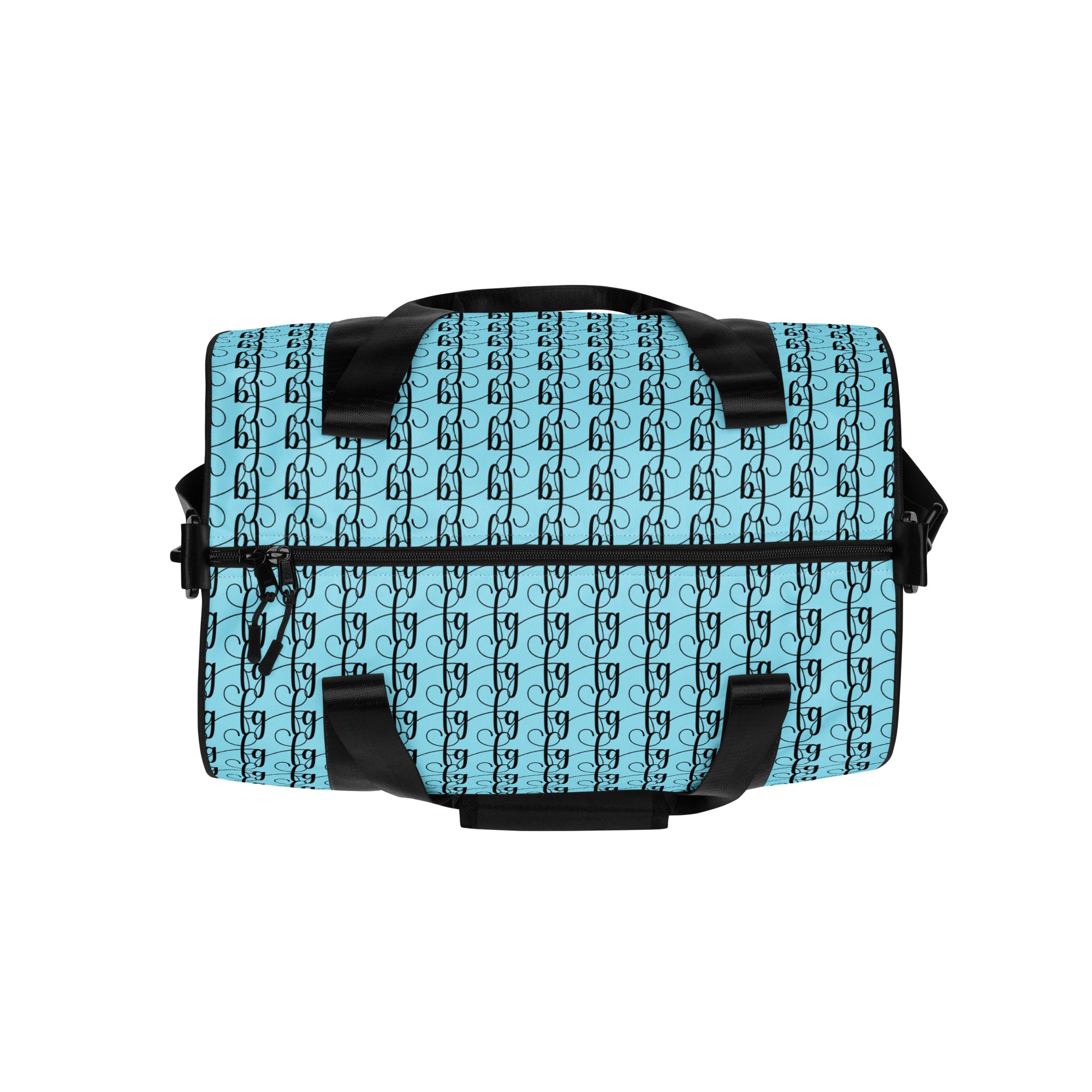 Blizzard Blue / Black FG Blocked Gym Bag - FleekGoddess