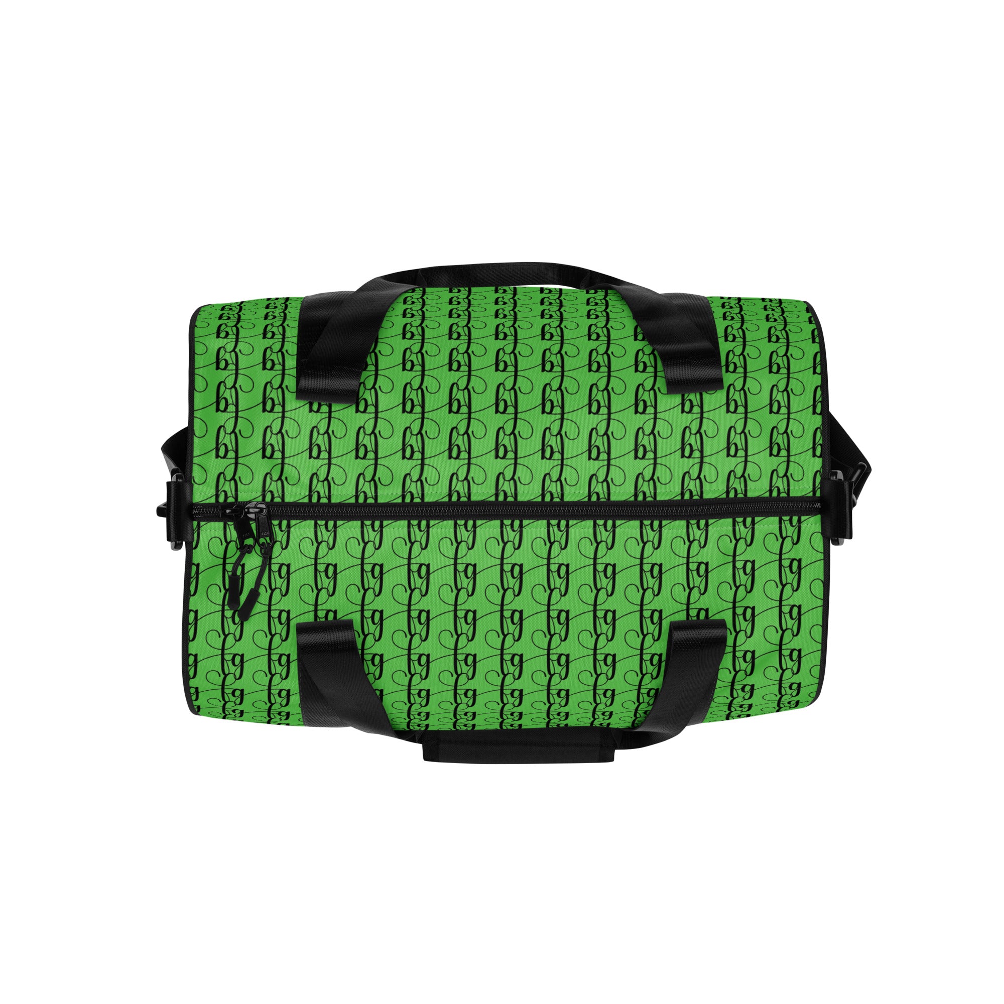 Mantis Green / Black FG Blocked Gym Bag - FleekGoddess