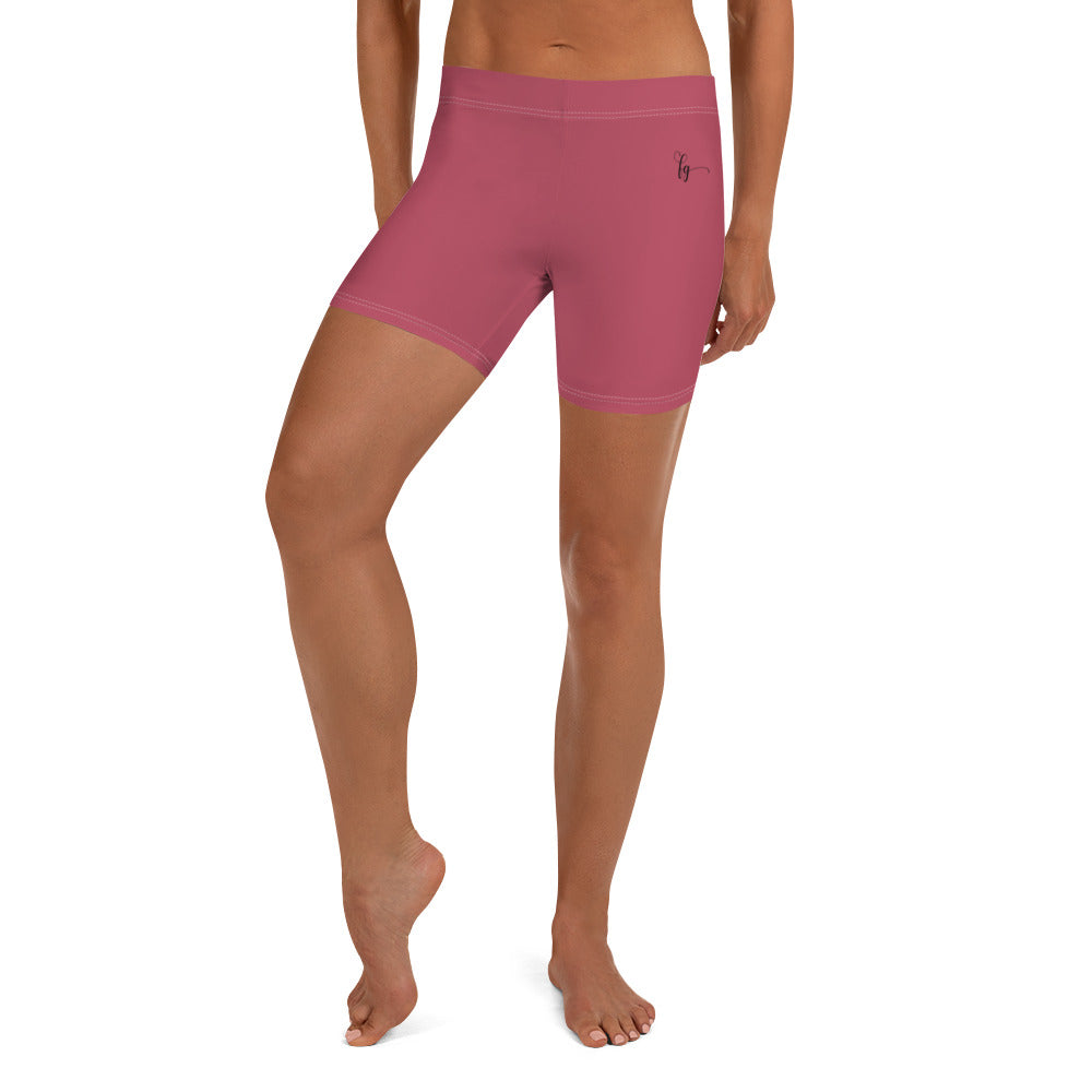 Hippie Pink / Black FG Shorts - FleekGoddess
