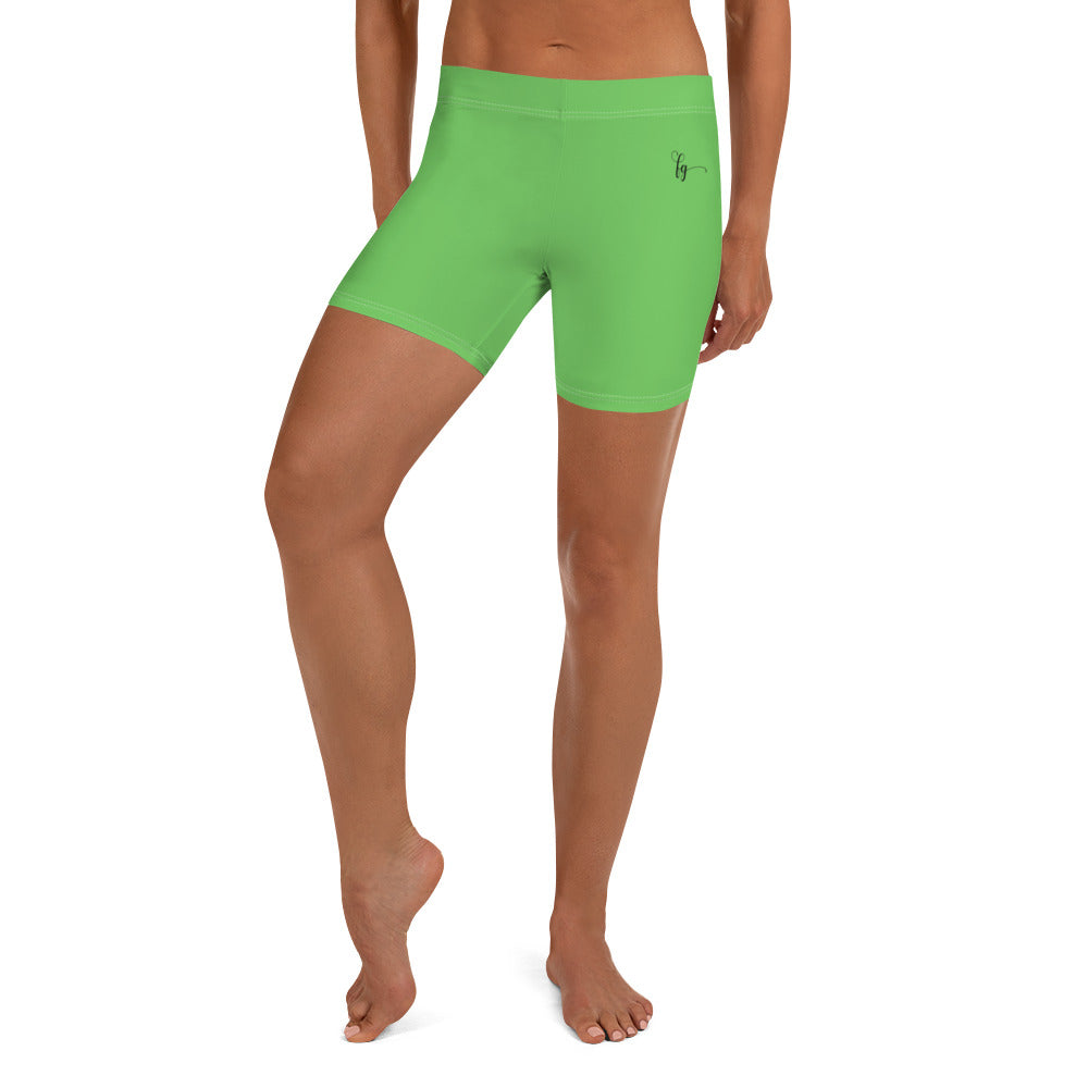 Mantis Green / Black FG Shorts - FleekGoddess