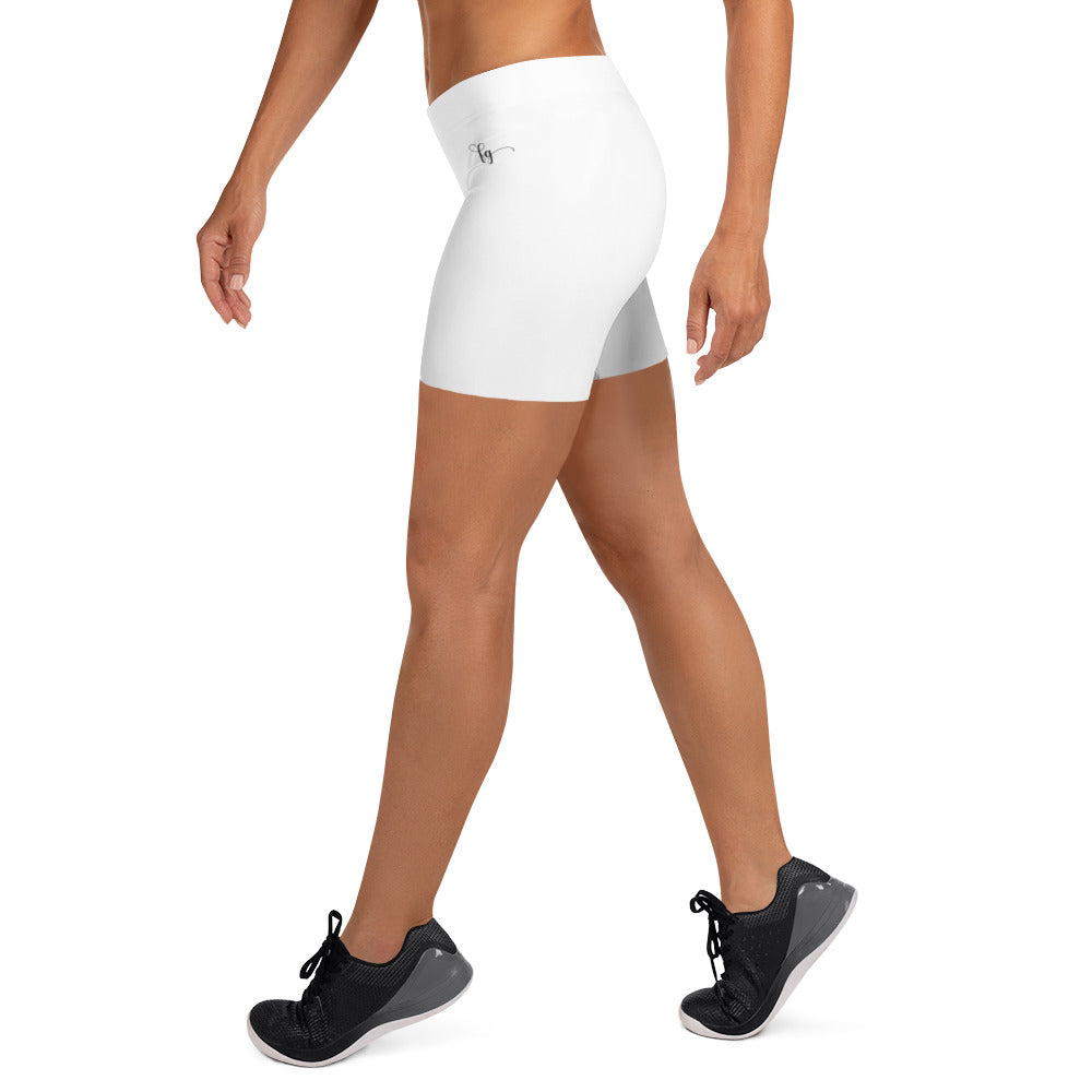 White / Black FG Shorts - FleekGoddess