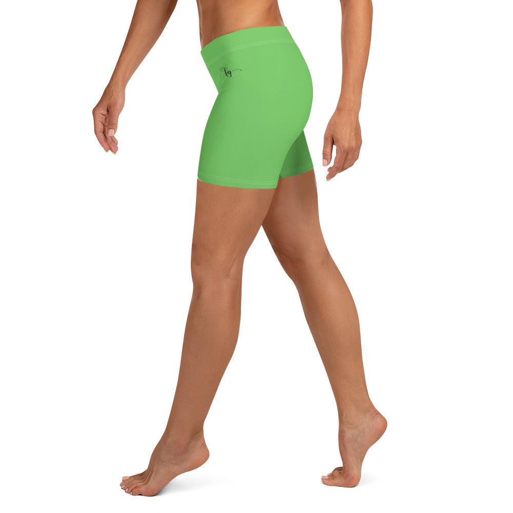 Mantis Green / Black FG Shorts - FleekGoddess