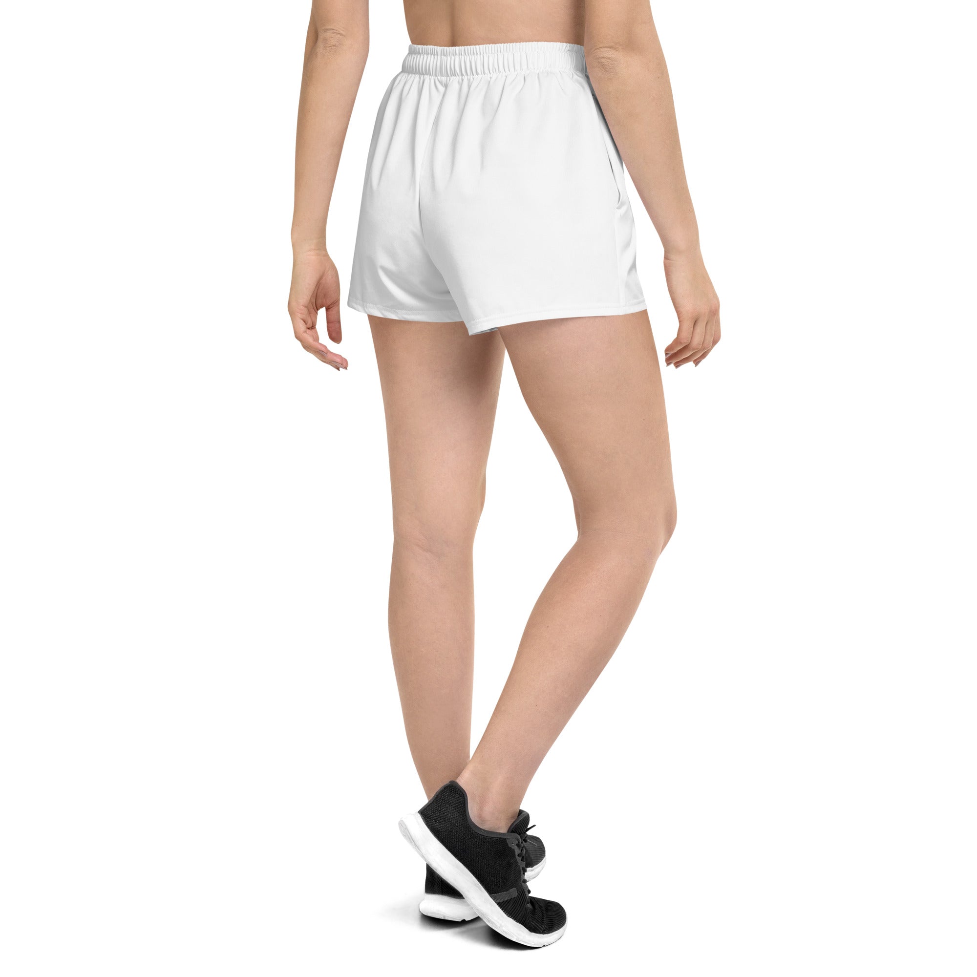 White / Black FG Athletic Shorts - FleekGoddess