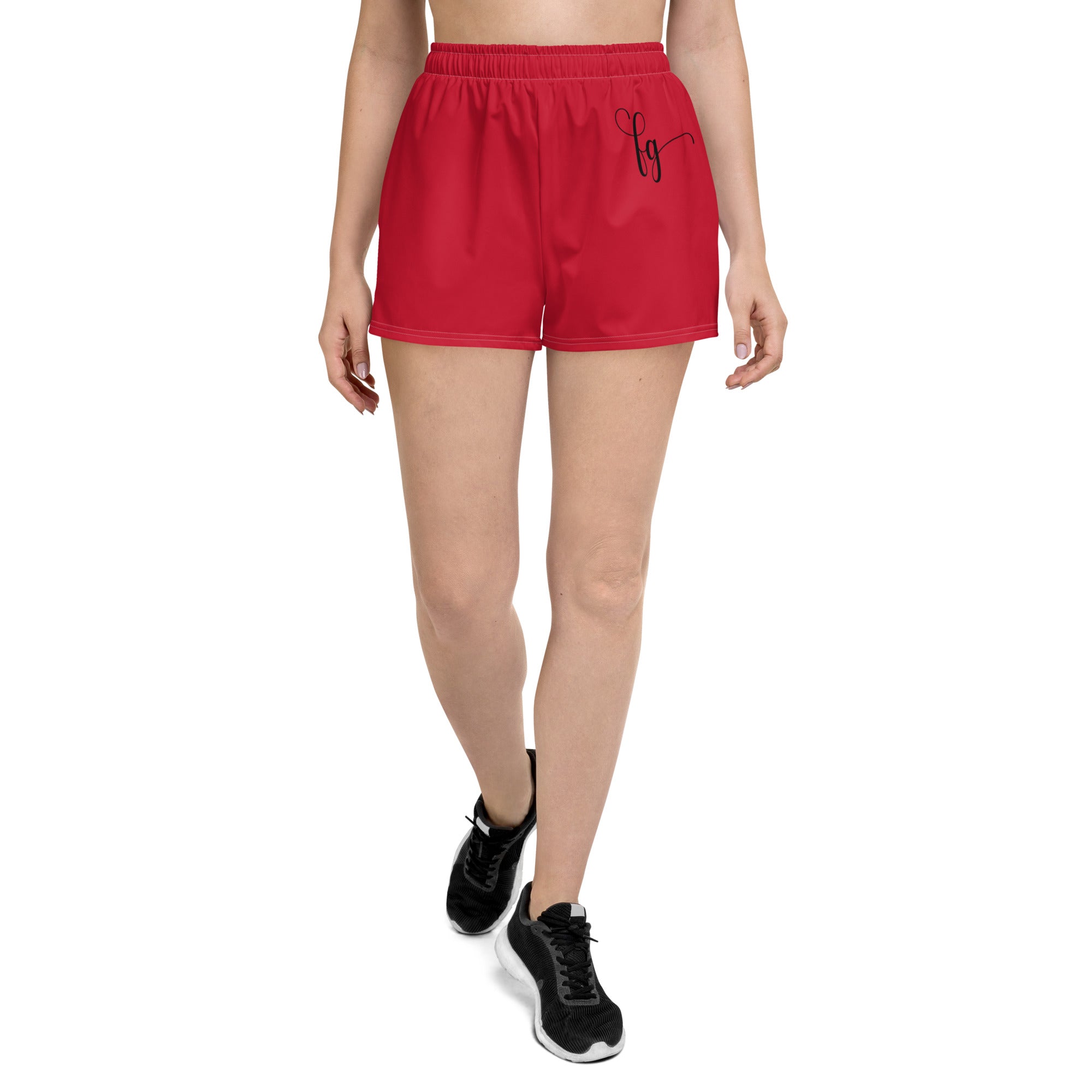 Red / Black FG Athletic Shorts - FleekGoddess