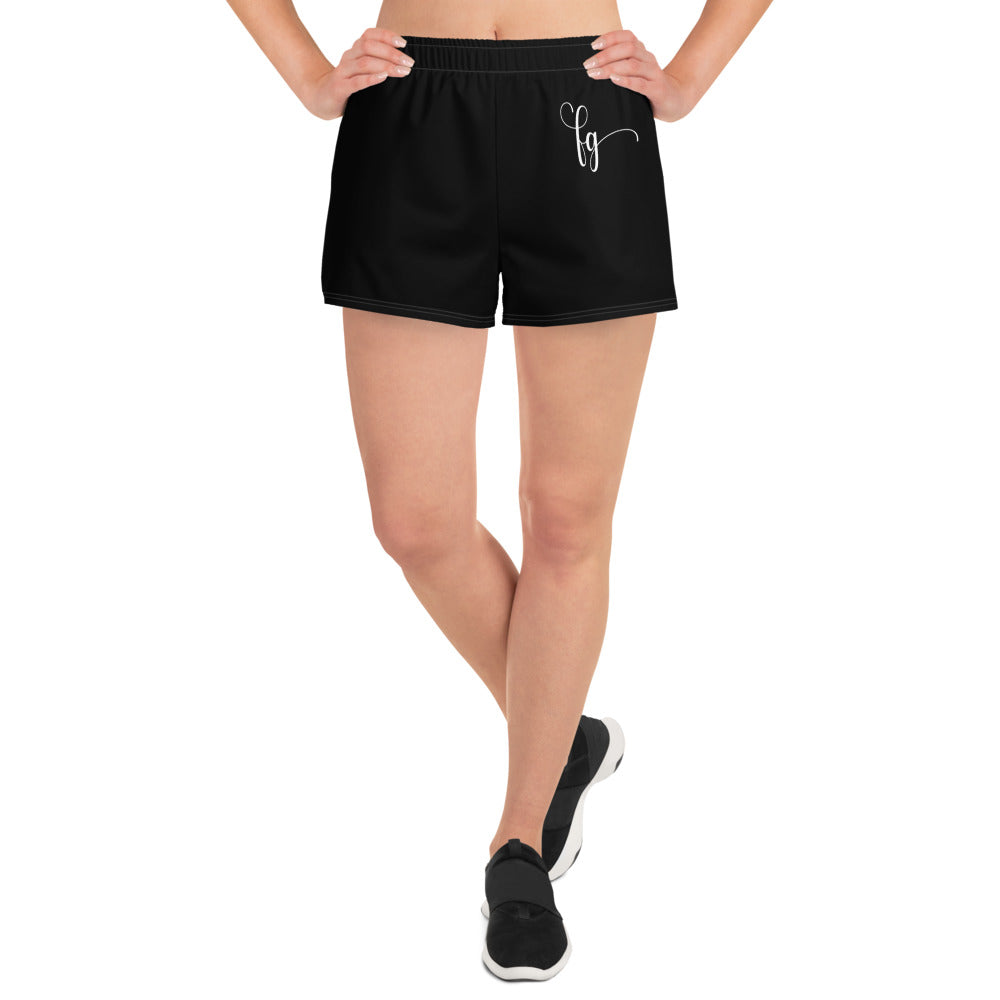 Black / White FG Athletic Shorts - FleekGoddess